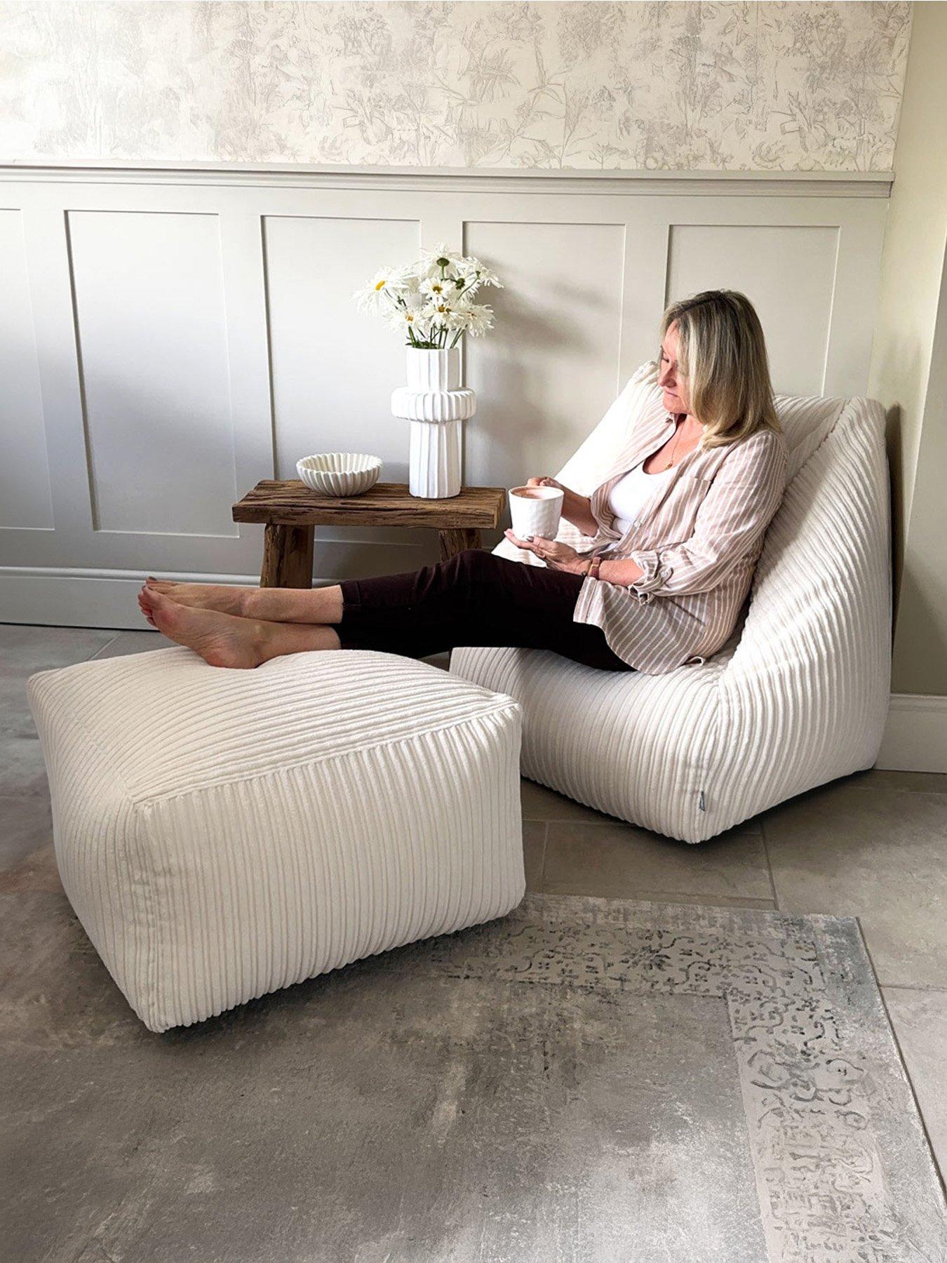 Image 4 of 7 of rucomfy Jumbo Cord Ottoman Beanbag