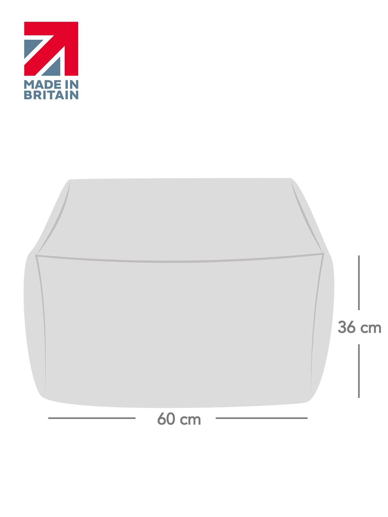 Image 6 of 7 of rucomfy Jumbo Cord Ottoman Beanbag