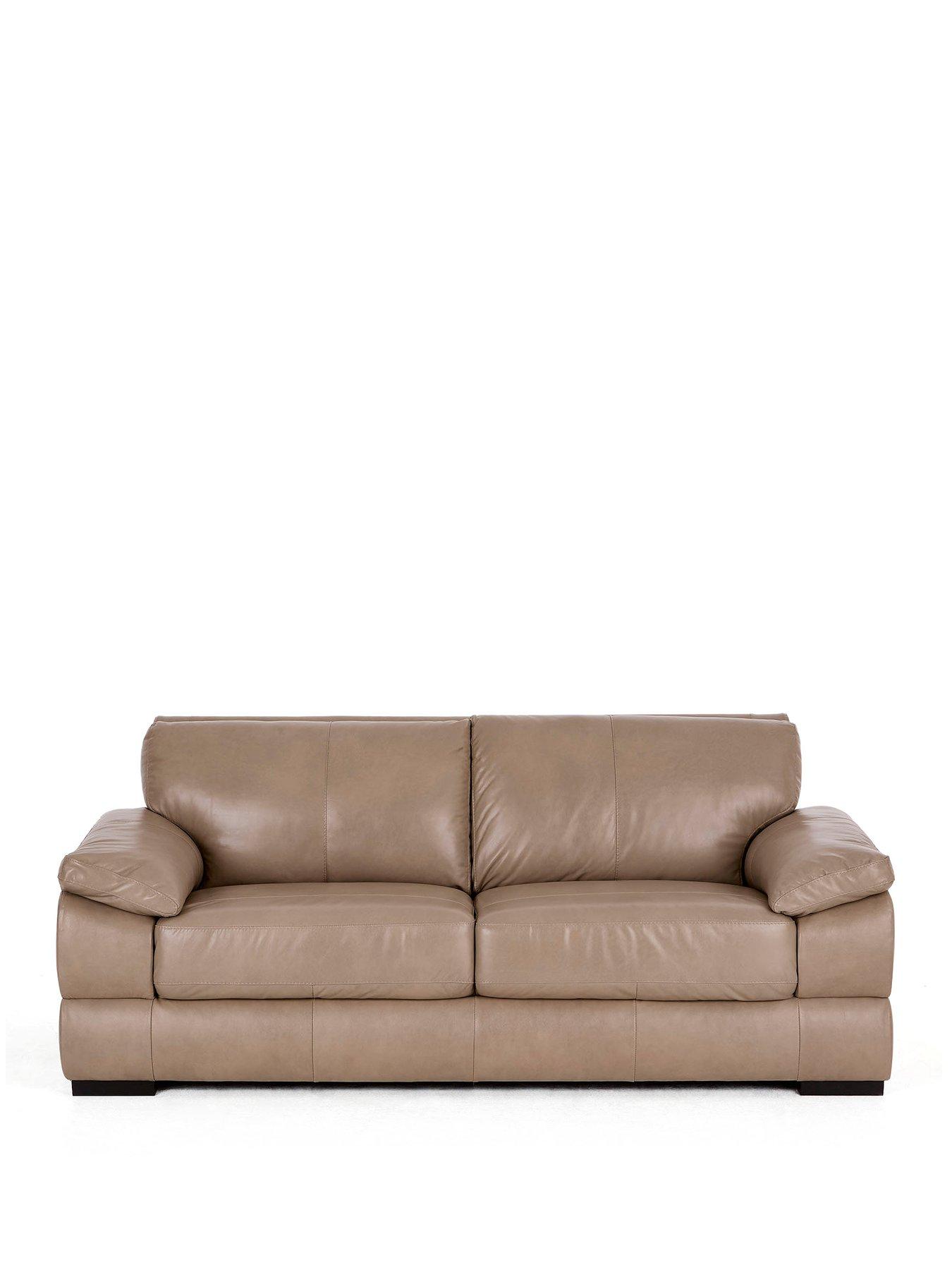 Image 2 of 7 of The Very Collection Marlow Italian Leather 3 Seater Sofa - FSC&reg; Certified
