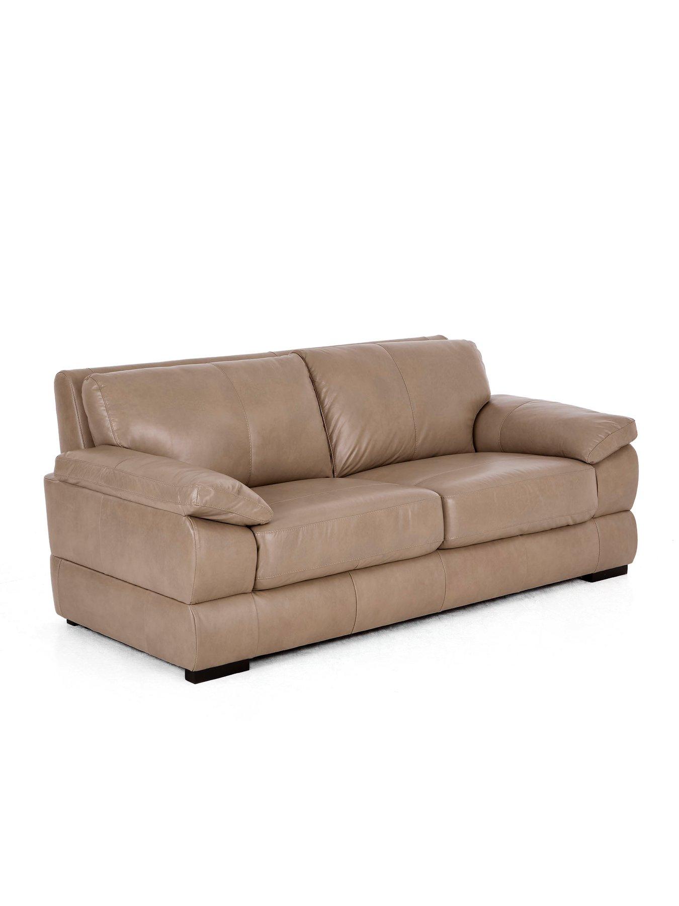 Image 3 of 7 of The Very Collection Marlow Italian Leather 3 Seater Sofa - FSC&reg; Certified