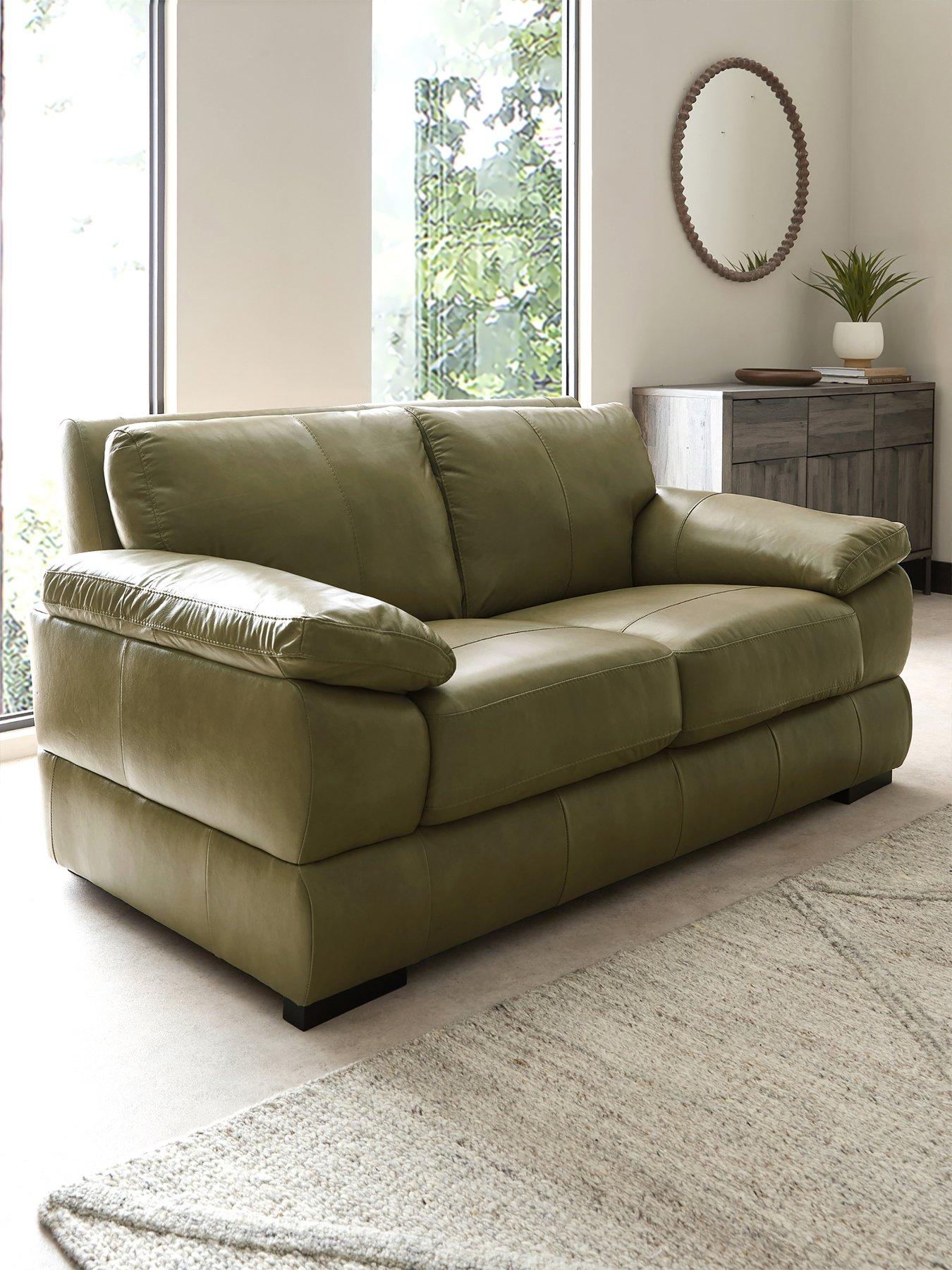 The Very Collection Marlow Italian Leather 2 Seater Sofa - FSC® Certified