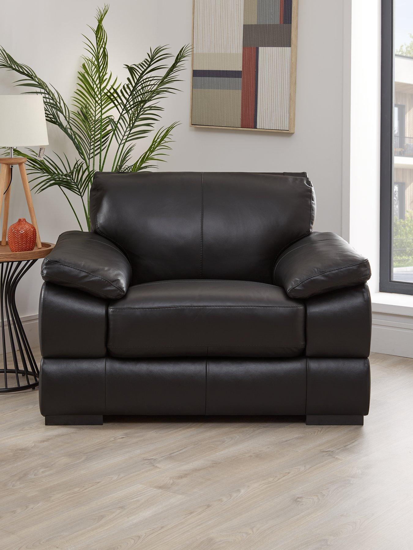 The Very Collection Marlow Italian Leather Armchair - FSC® Certified