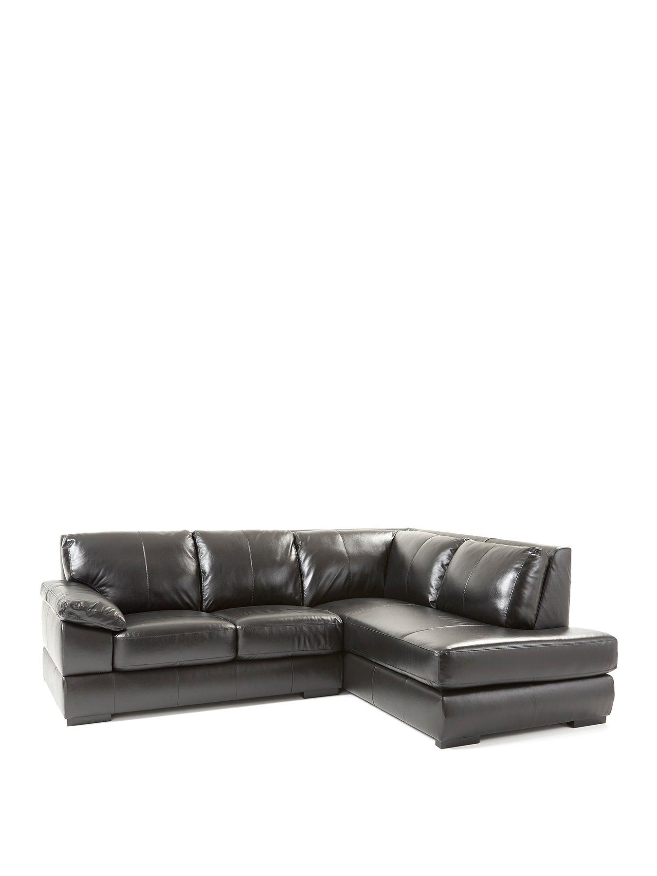 Image 2 of 7 of The Very Collection Marlow Right Hand Corner Leather Chaise Sofa