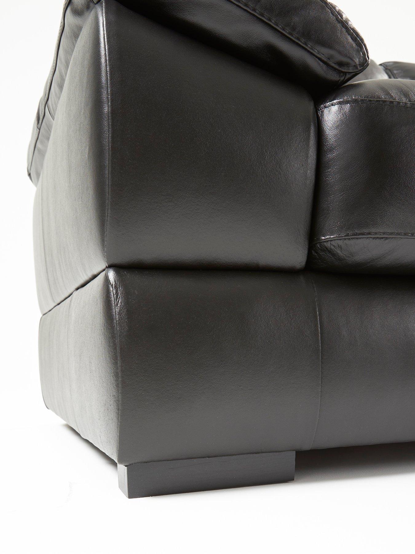 Image 4 of 7 of The Very Collection Marlow Right Hand Corner Leather Chaise Sofa