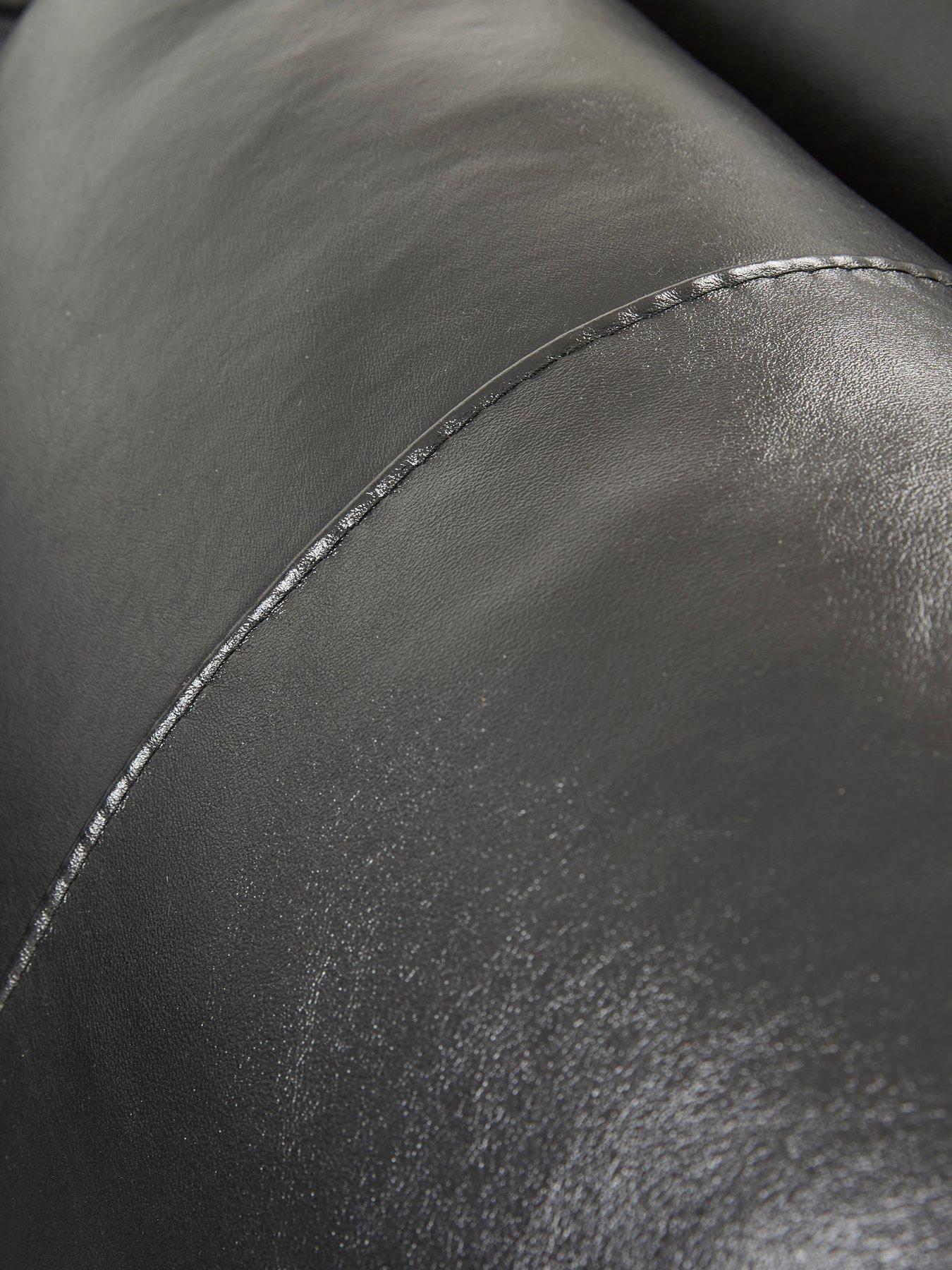 Image 6 of 7 of The Very Collection Marlow Right Hand Corner Leather Chaise Sofa