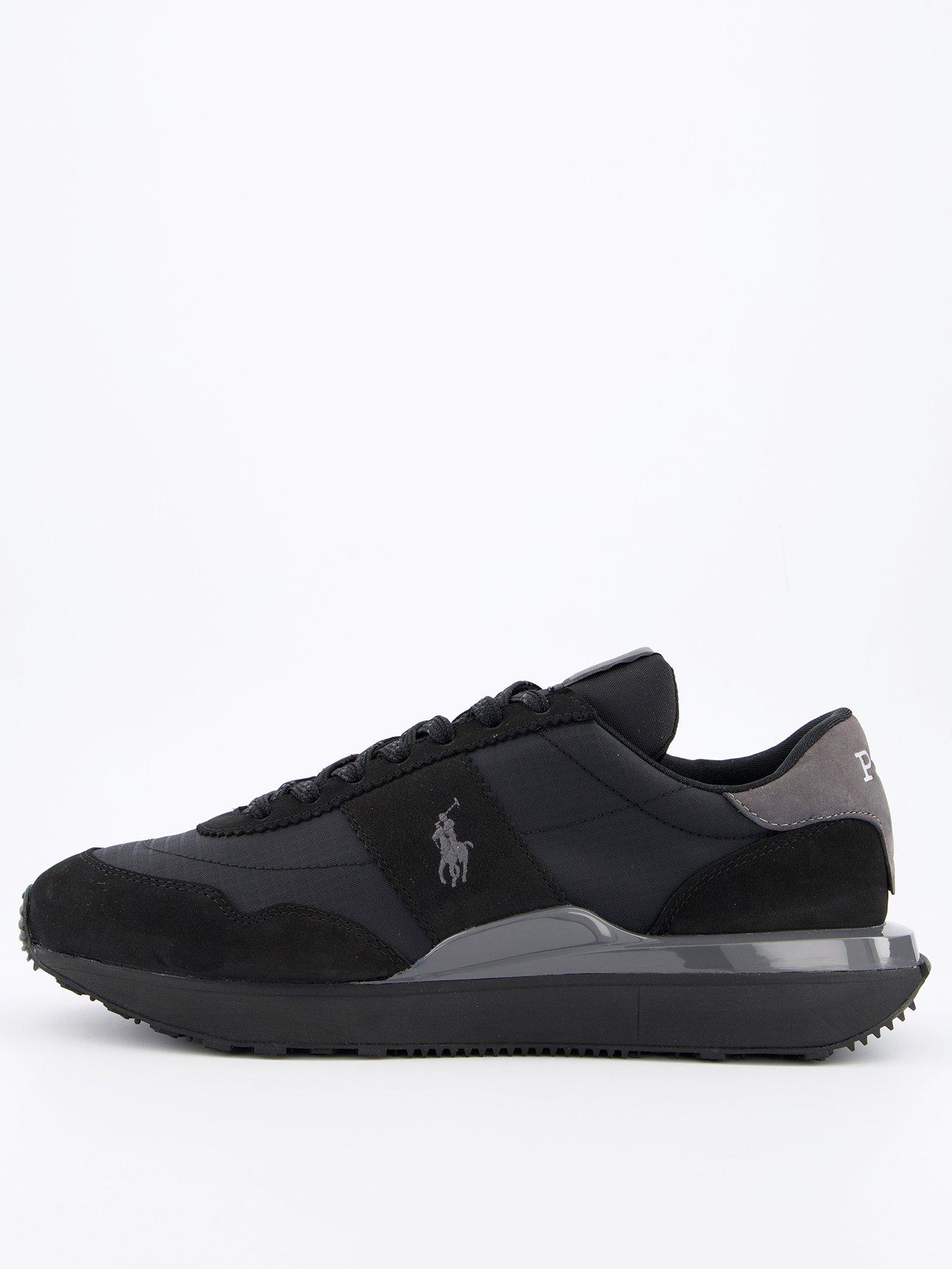 undefined Train 89 Nubuck Trainers - Black/Grey