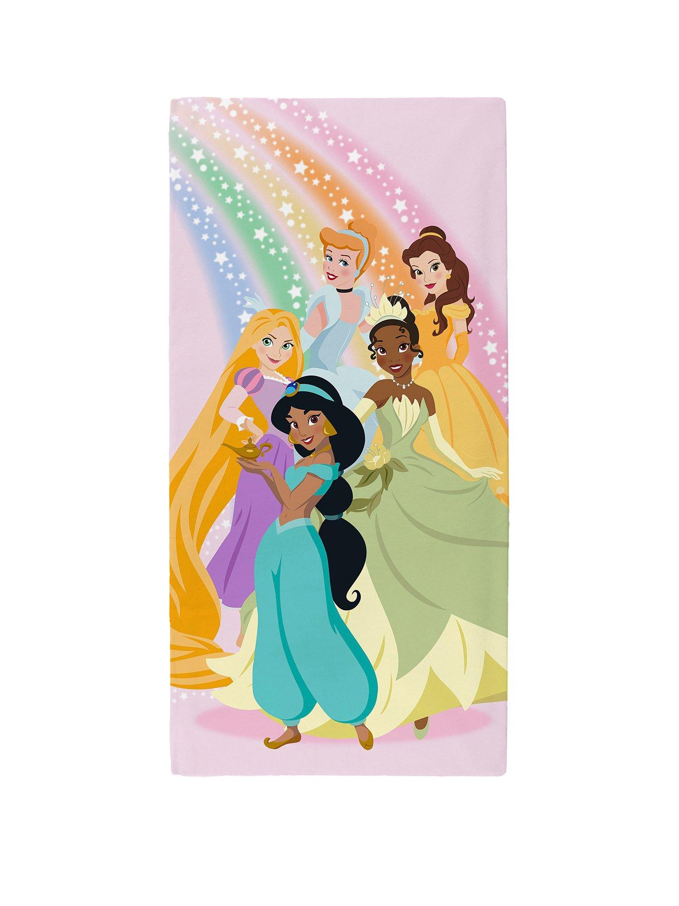 Product photograph of Disney Princess Rainbow Towel- 70x140cm from very.co.uk