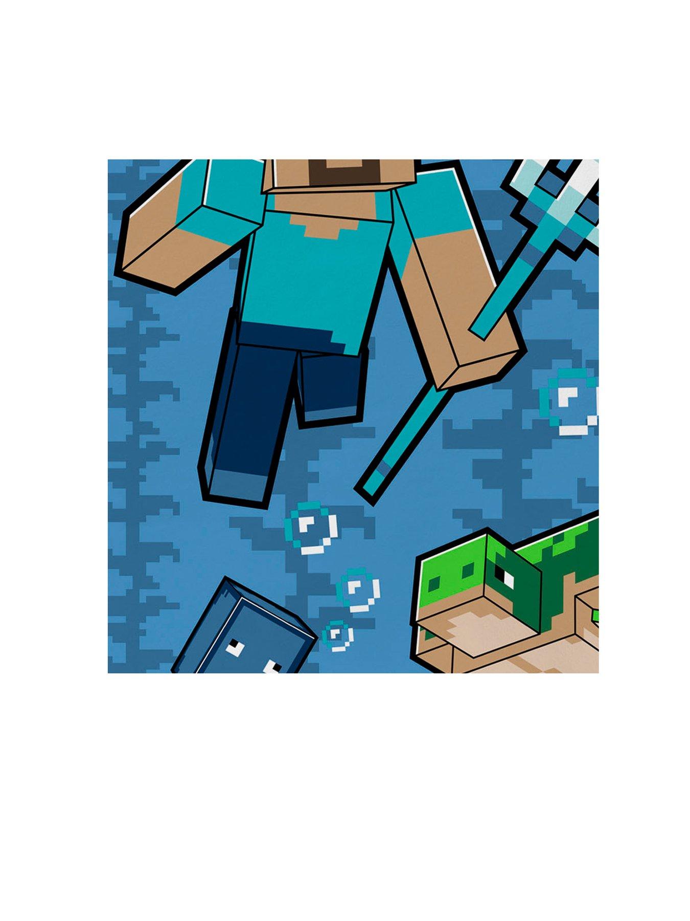 Image 2 of 2 of Minecraft Trident Towel- 70x140cm