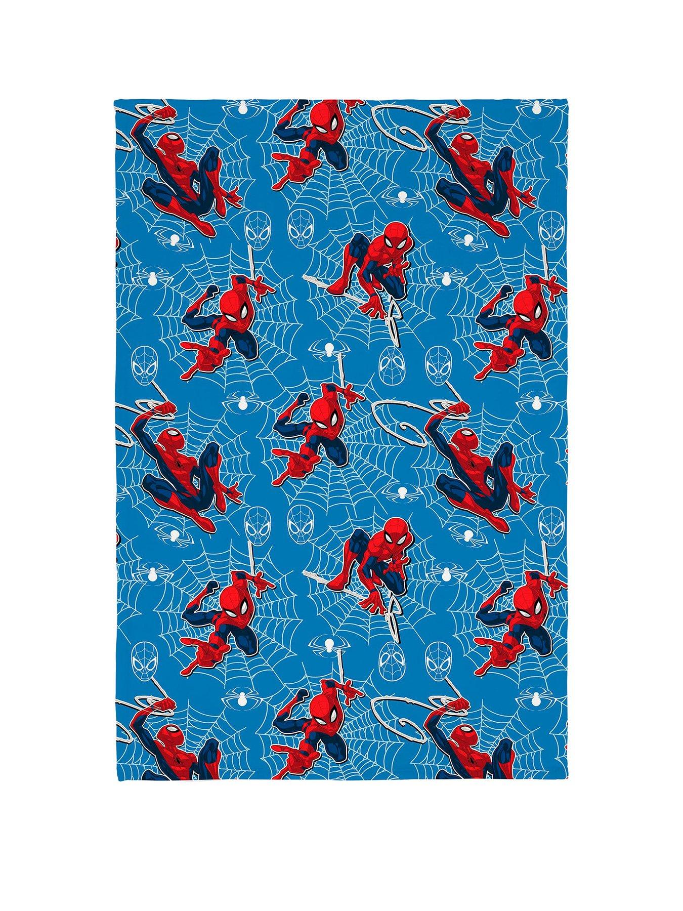 Product photograph of Marvel Spiderman Jump Fleece Blanket from very.co.uk