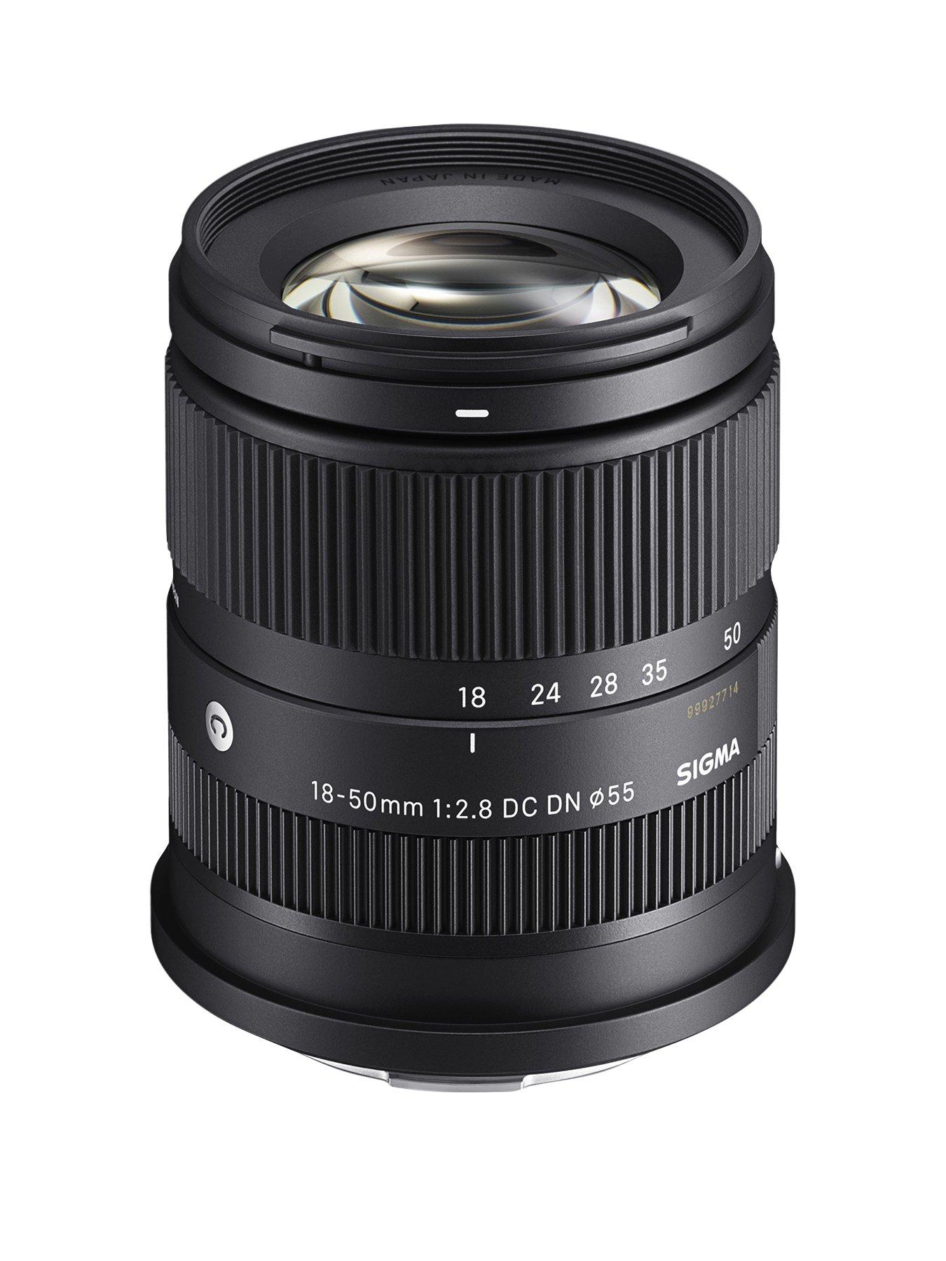 Canon EF‑S 55–250mm store lens and Sigma Zoom 28‑80mm F/3.5‑5.6