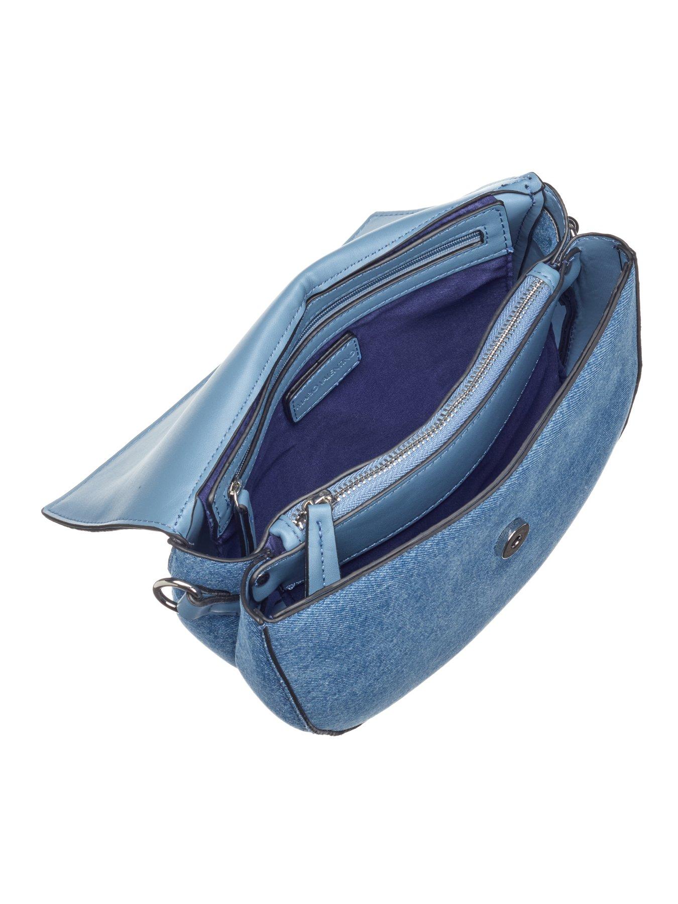 Image 4 of 4 of Valentino Bigs Denim Flap Bag
