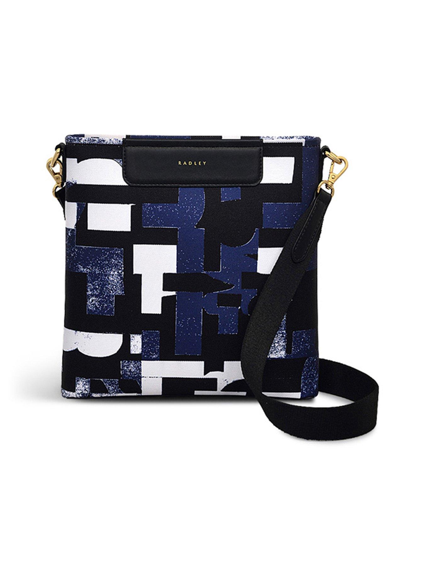 Radley Trinity Square Small Flapover Crossbody Bag Black Very