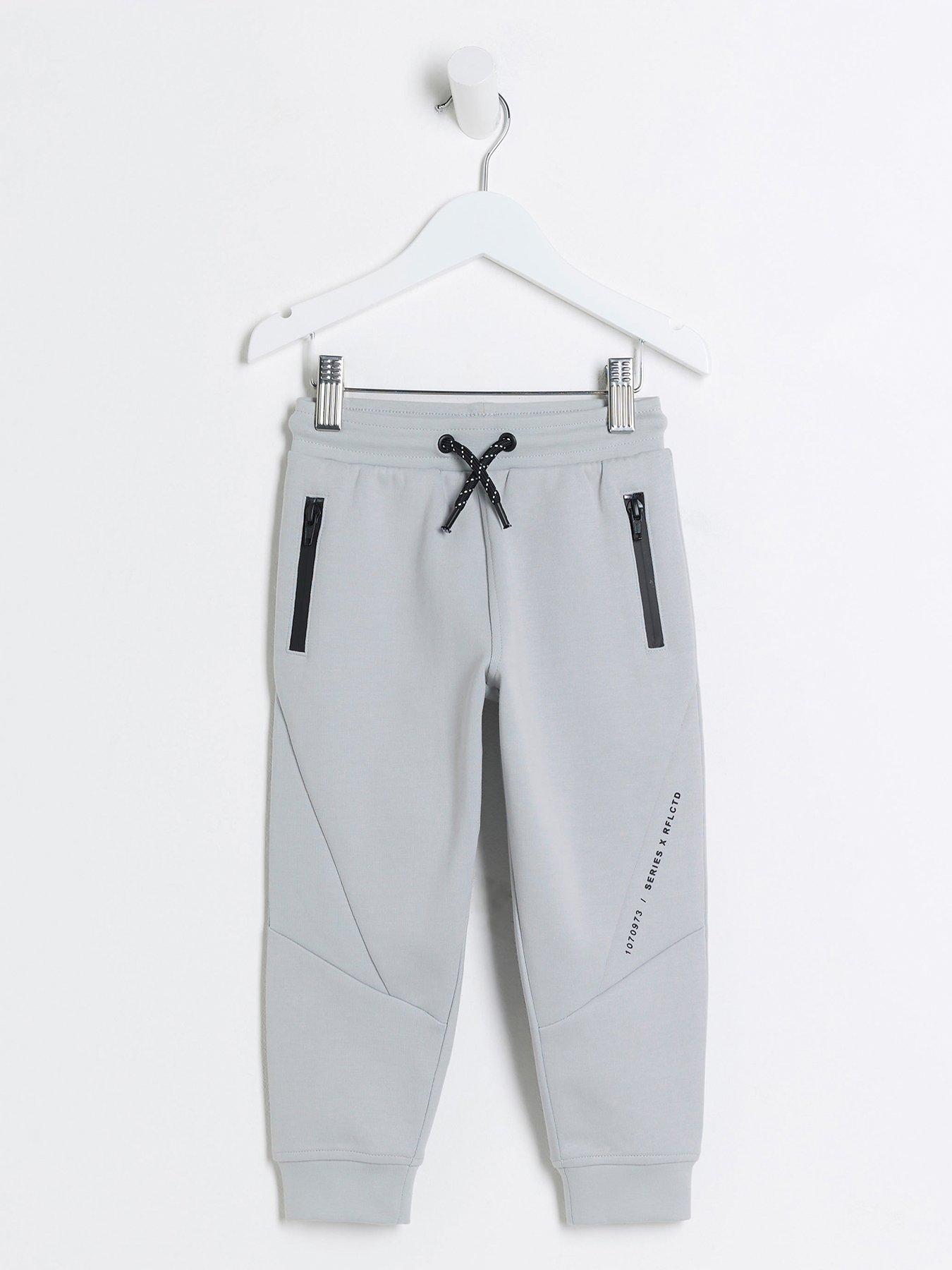 undefined Mini Boys Zip Pocket Tech Jogger - Grey