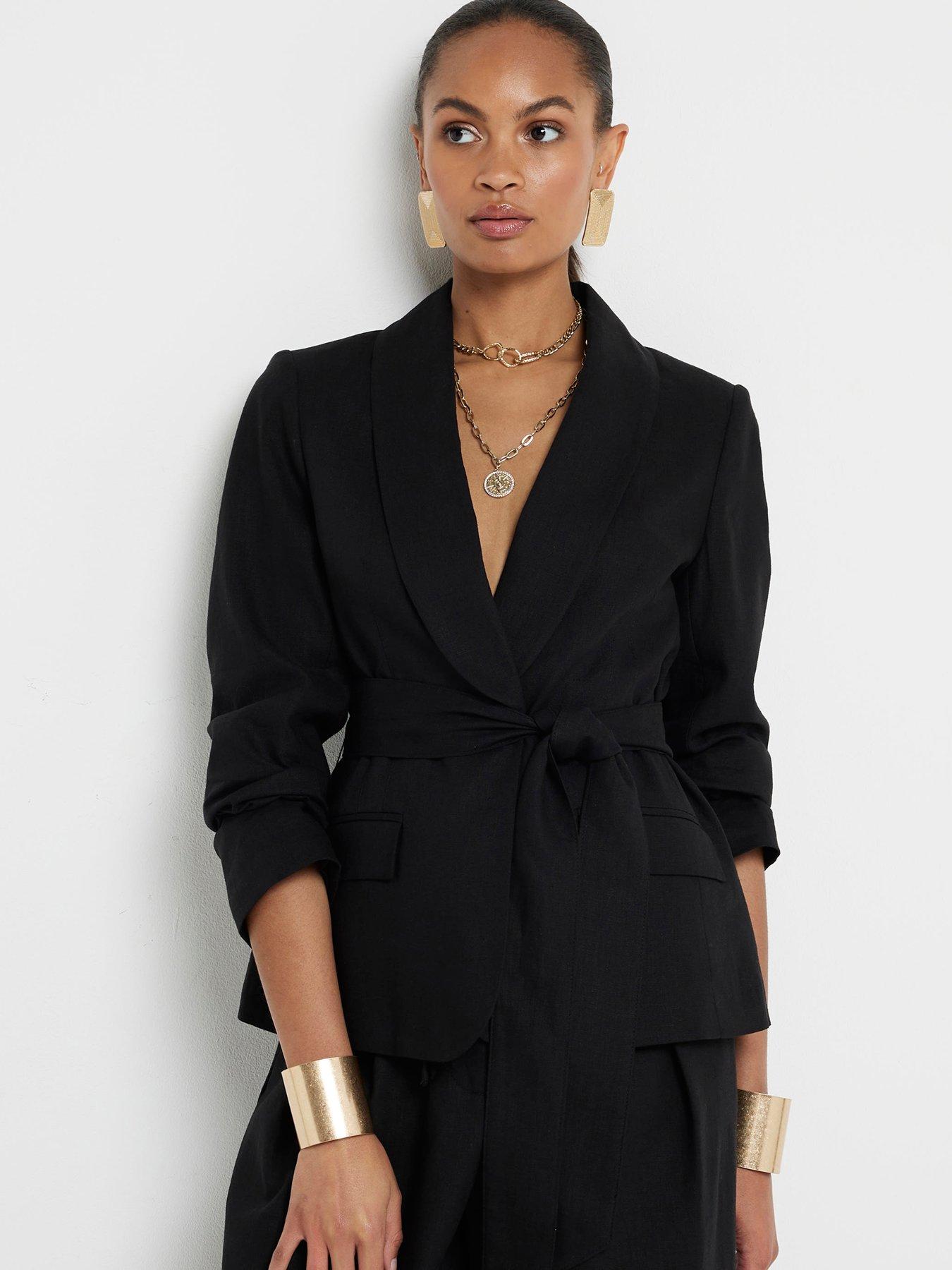 Women s Black Blazers Longline Black Blazer Very