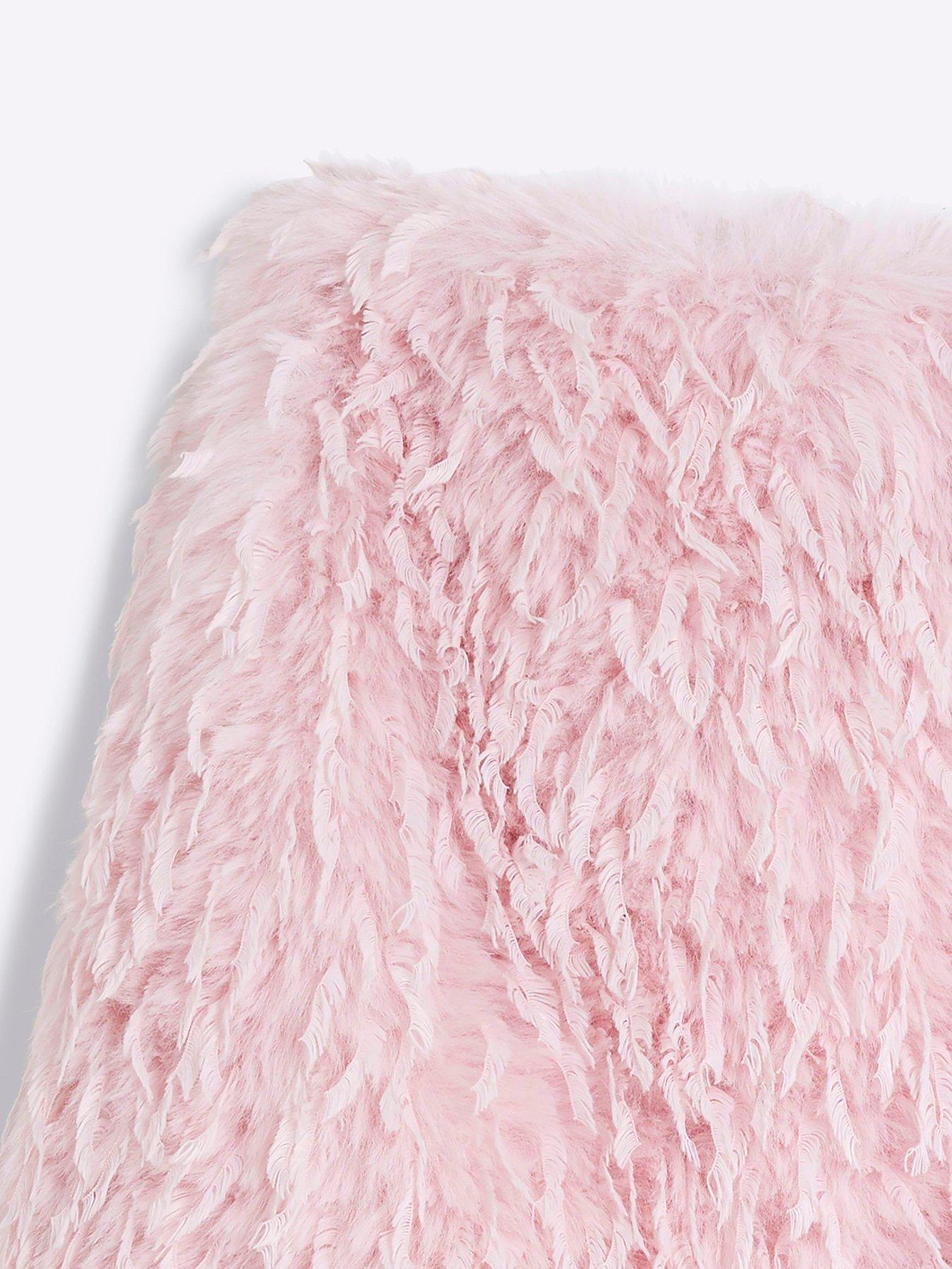 Older Girl Feather Skirt Pink