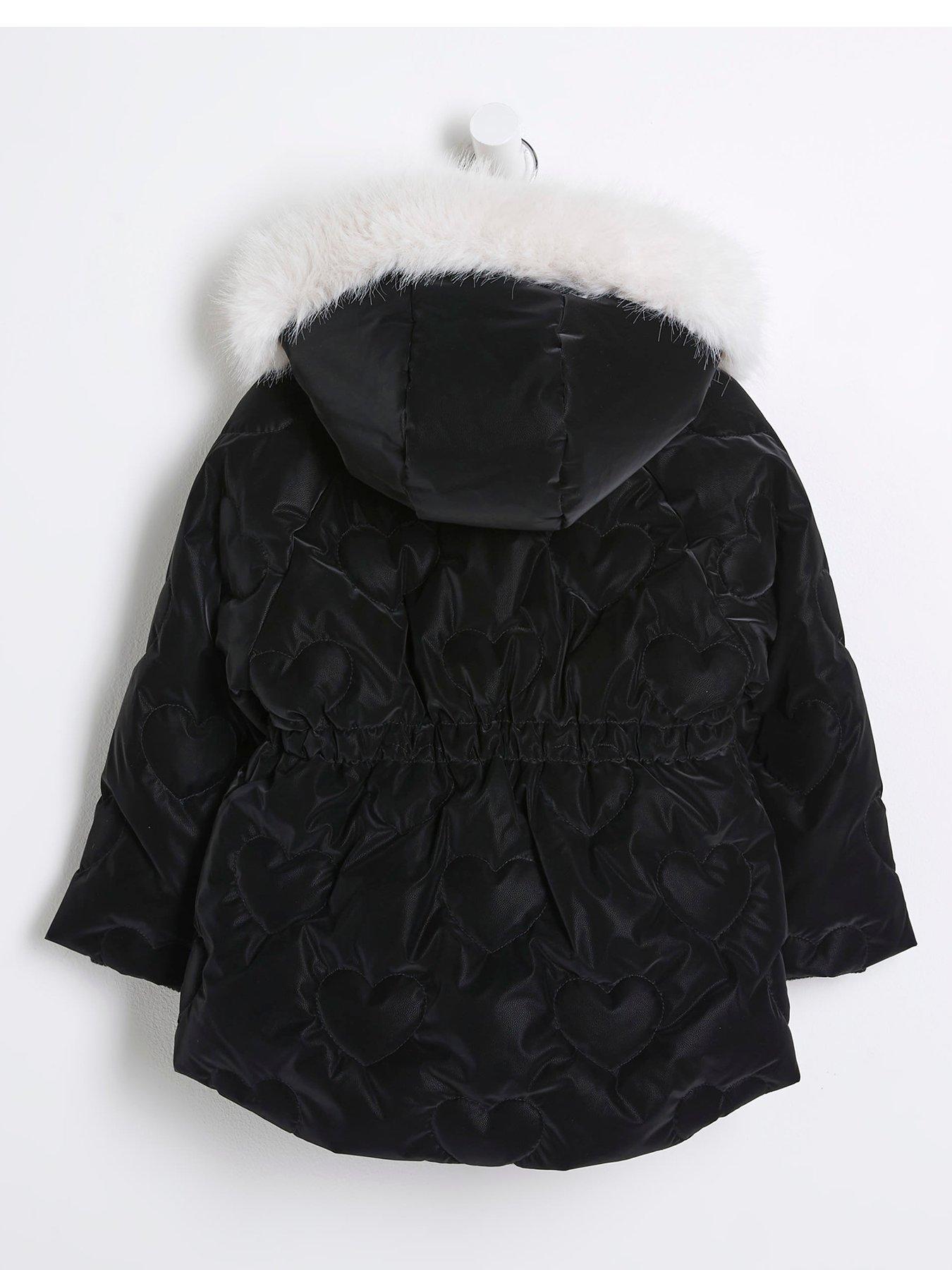 River island childrens faux fur coats jackets online