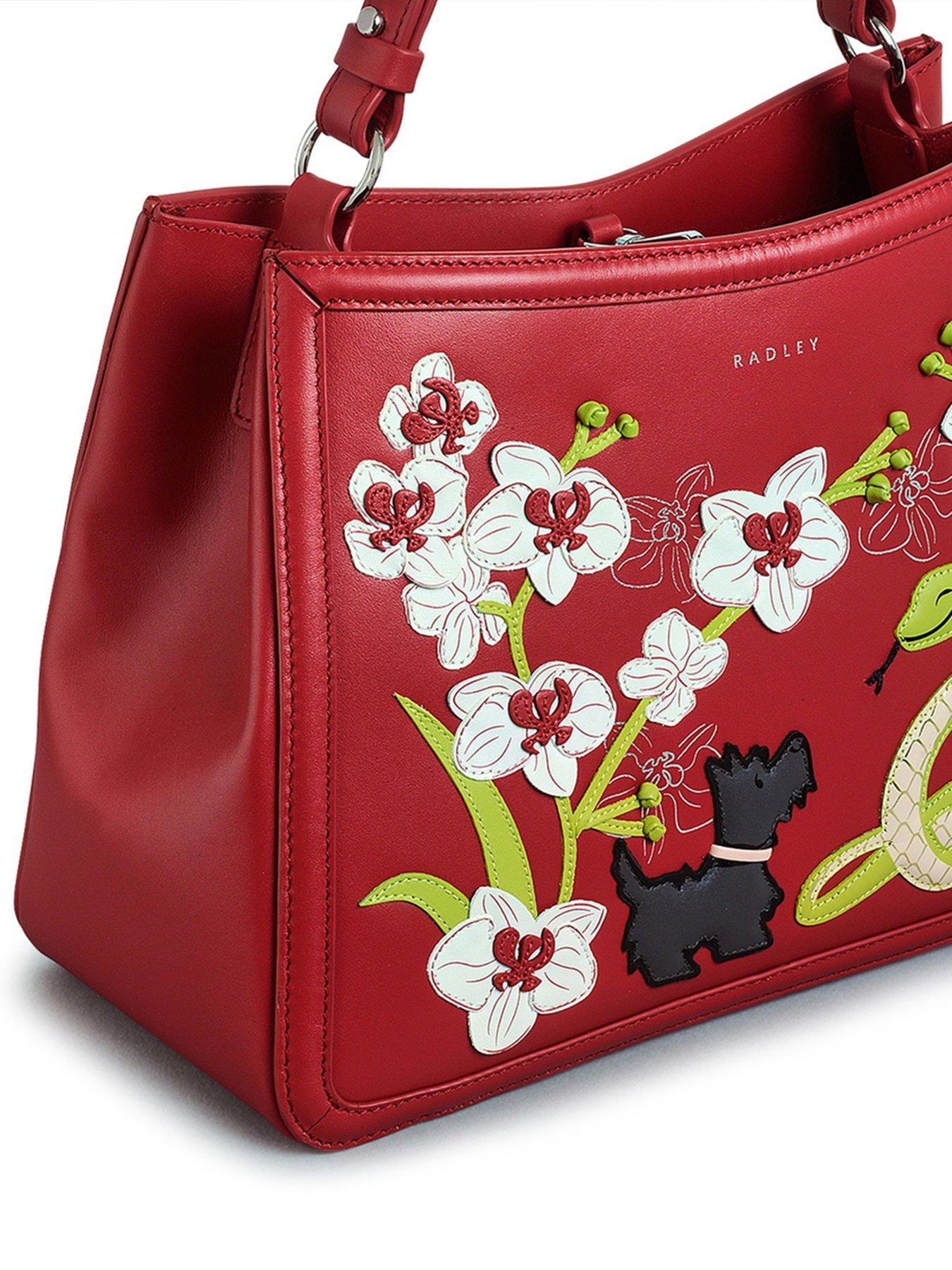 Image 4 of 5 of Radley Lunar New Year Ss25 Medium Ziptop Grab Bag - Crimson