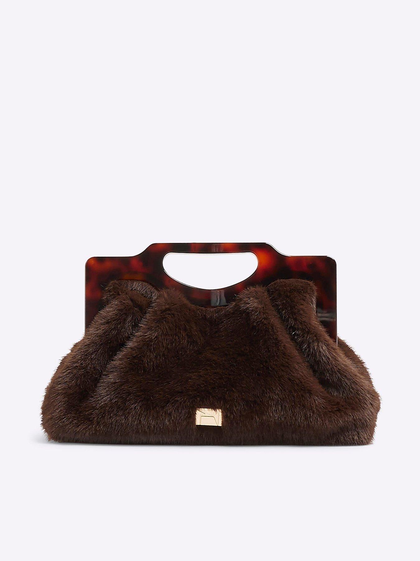 River island fur purse hotsell