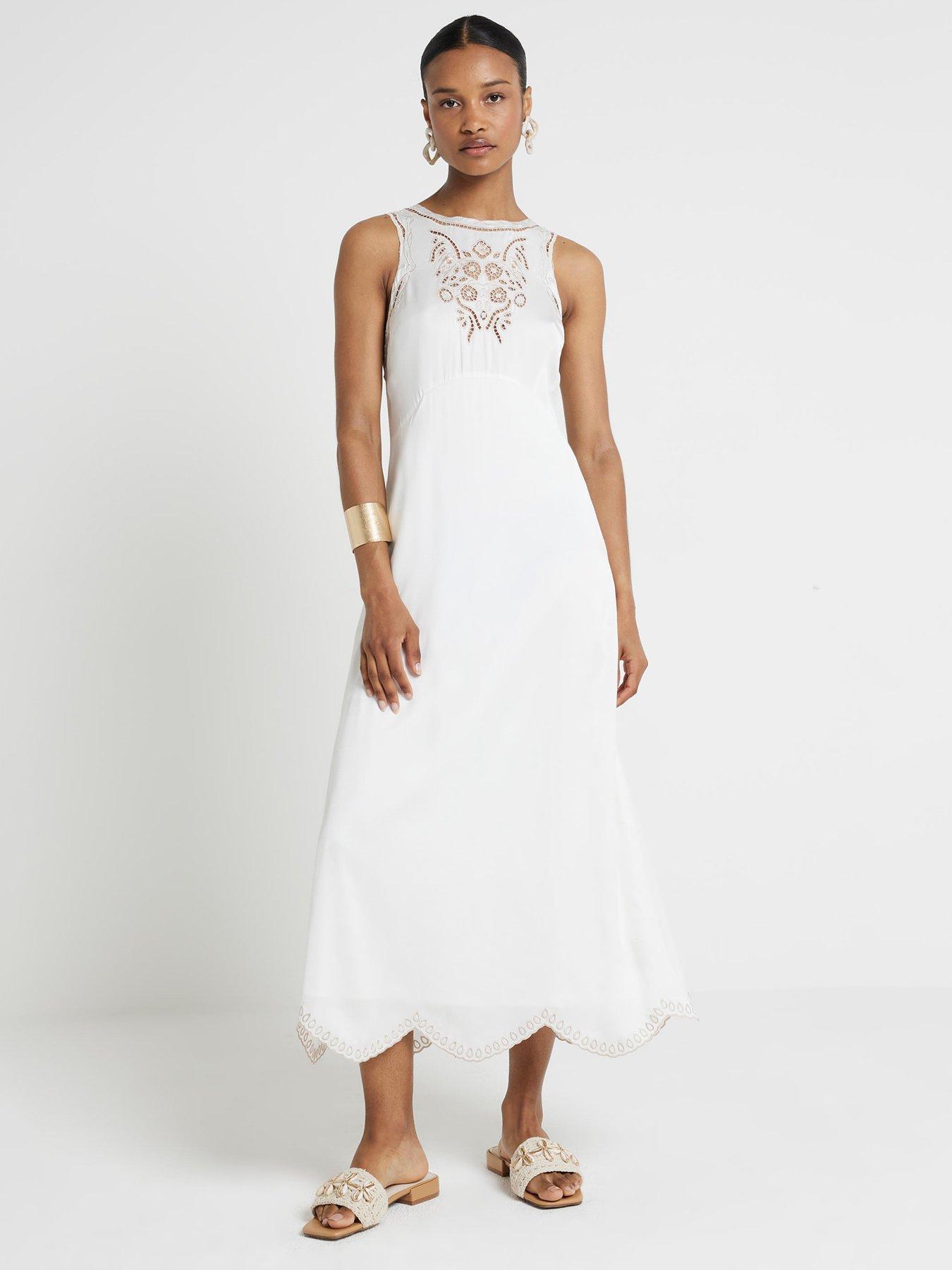 White smart dress sales