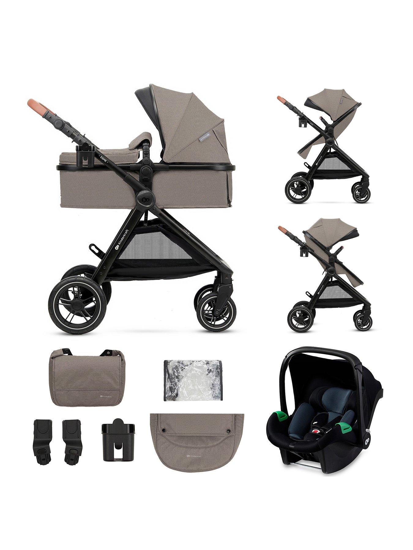 Image 1 of 8 of Kinderkraft ESME 3-in-1 Travel System - Beige