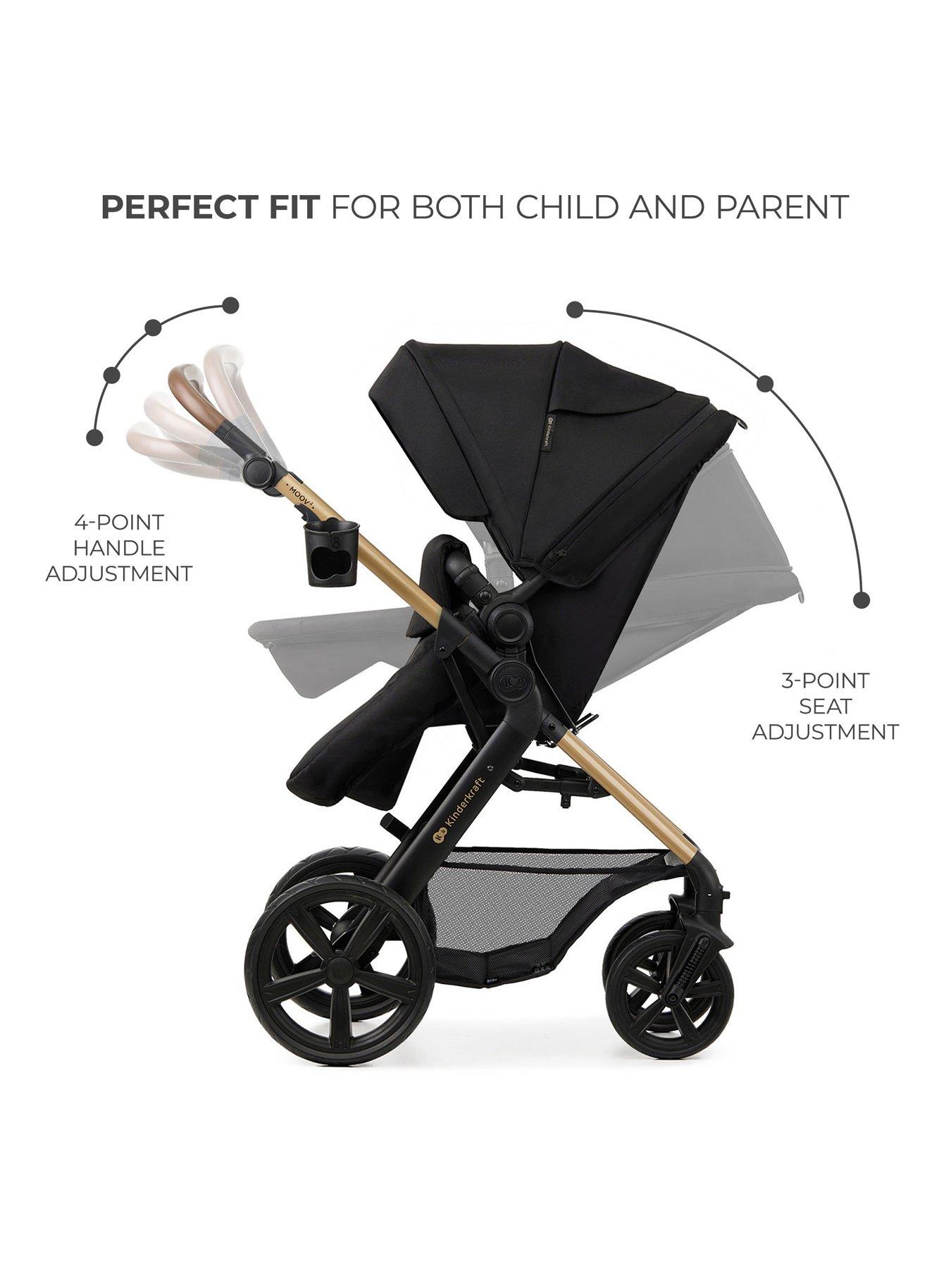 Image 5 of 8 of Kinderkraft MOOV 2 Travel System - Black