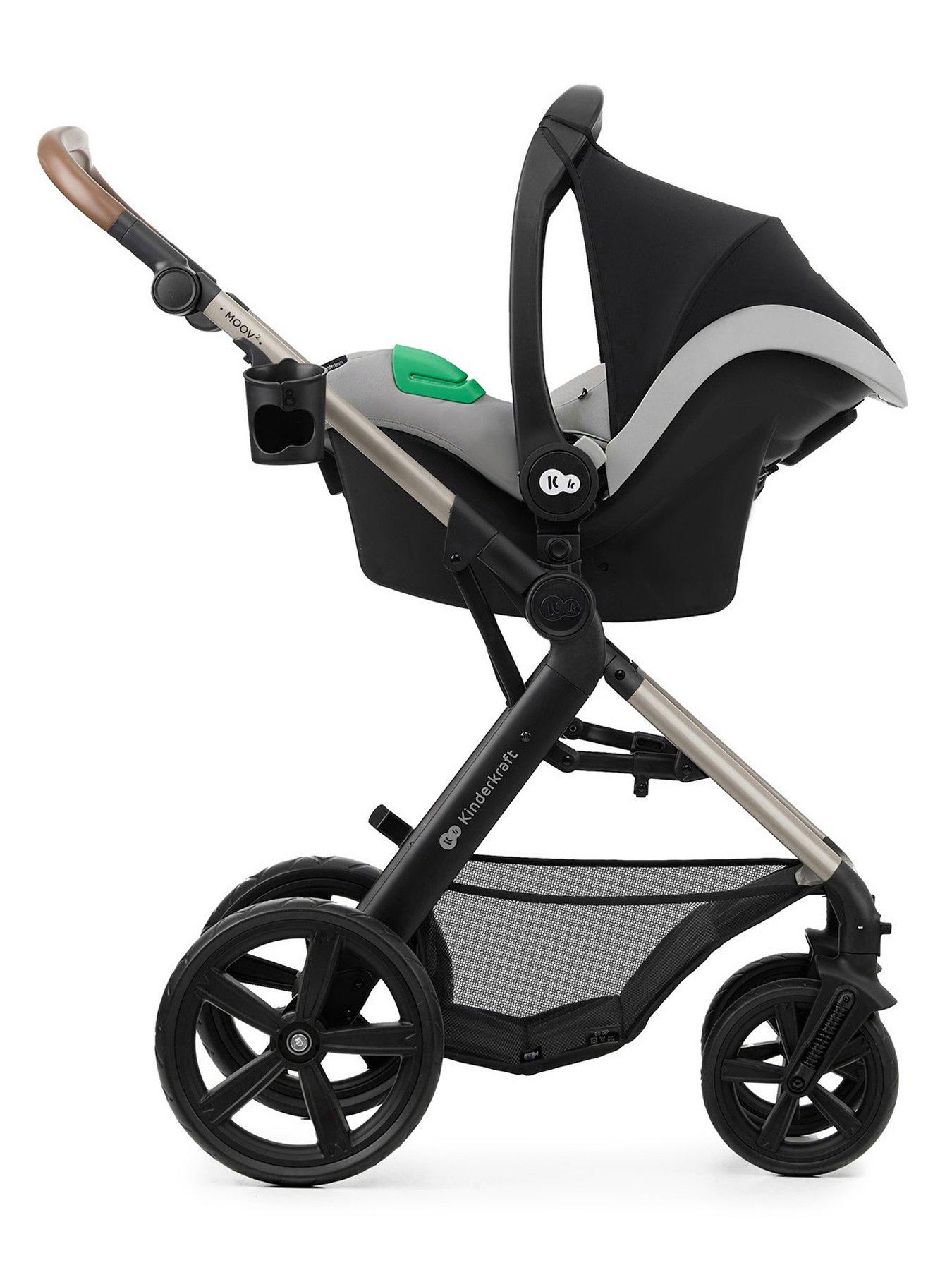 Image 4 of 8 of Kinderkraft MOOV 2 Travel System - Light Grey