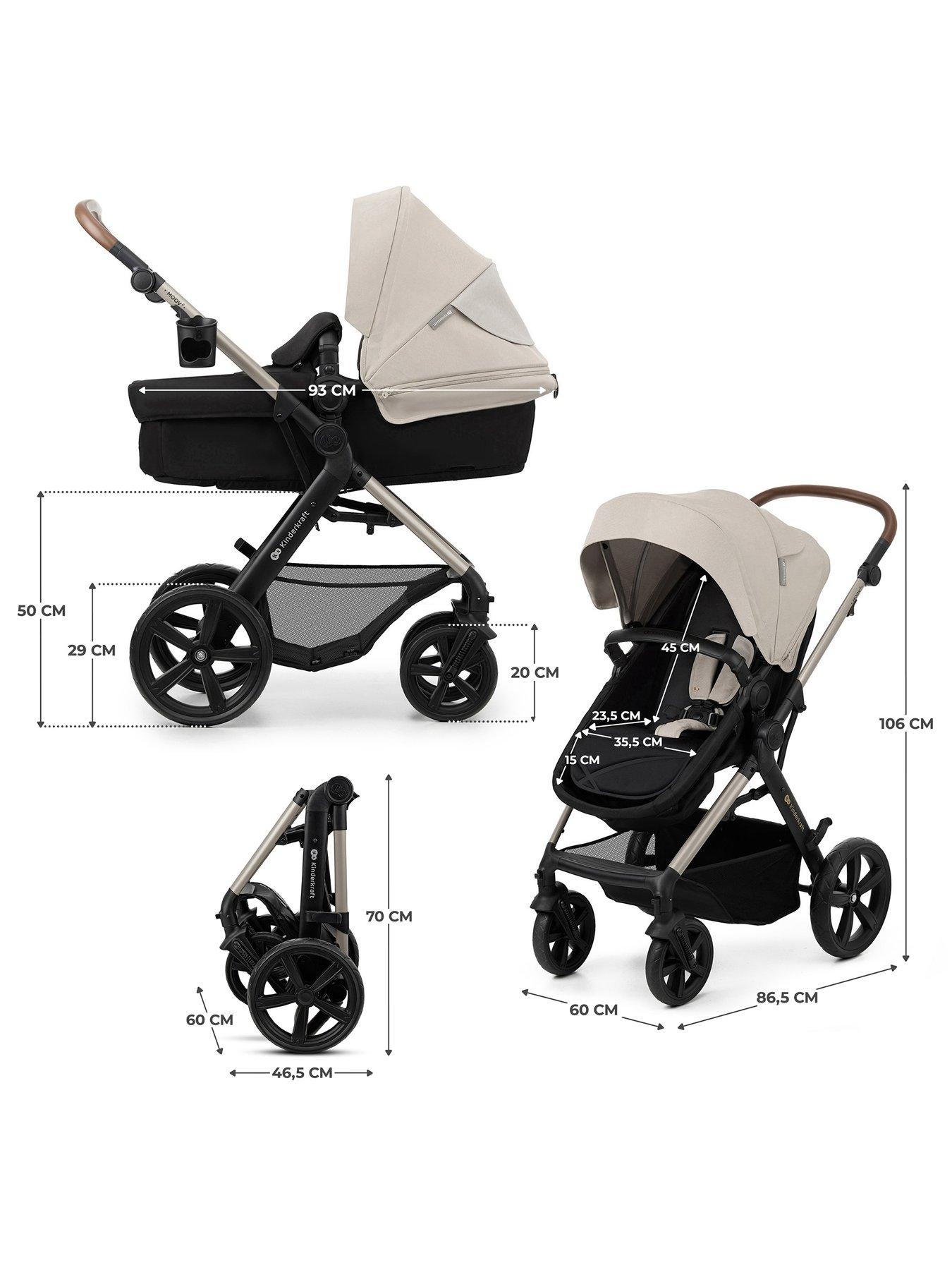 Image 6 of 8 of Kinderkraft MOOV 2 Travel System - Light Grey