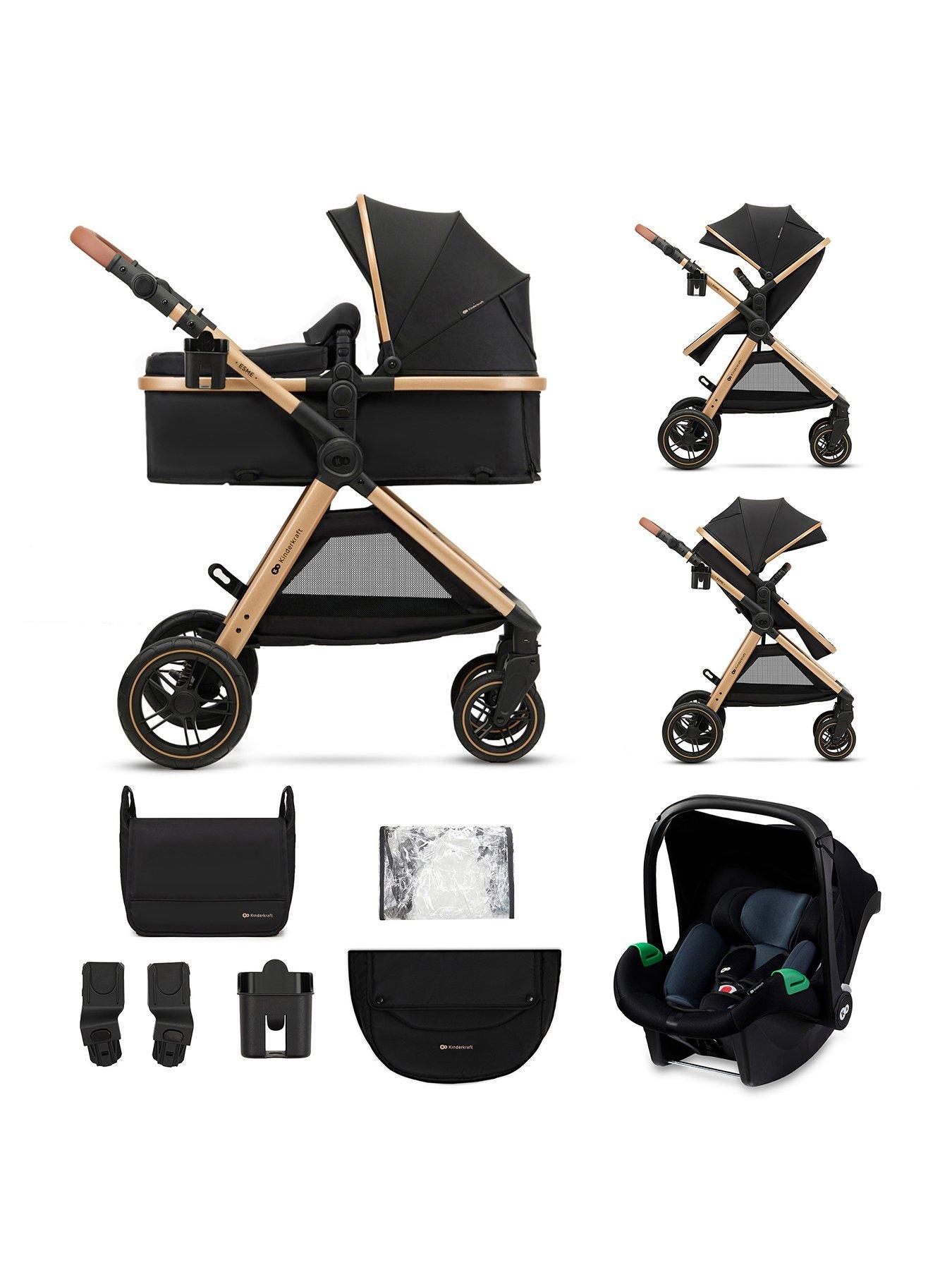 Kinderkraft ESME 3-in-1 Travel System - Black