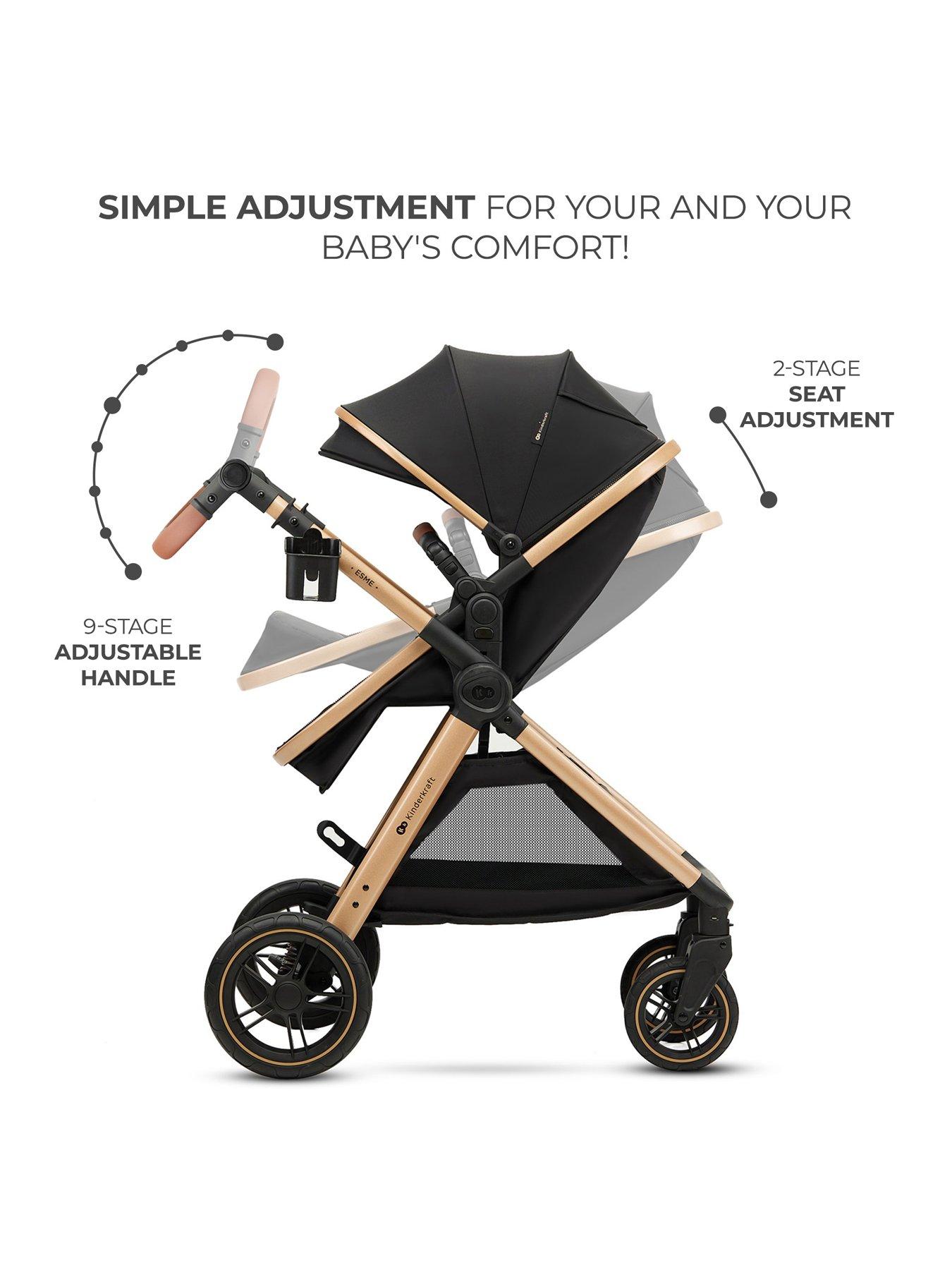 Kinderkraft ESME 3-in-1 Travel System Black Very