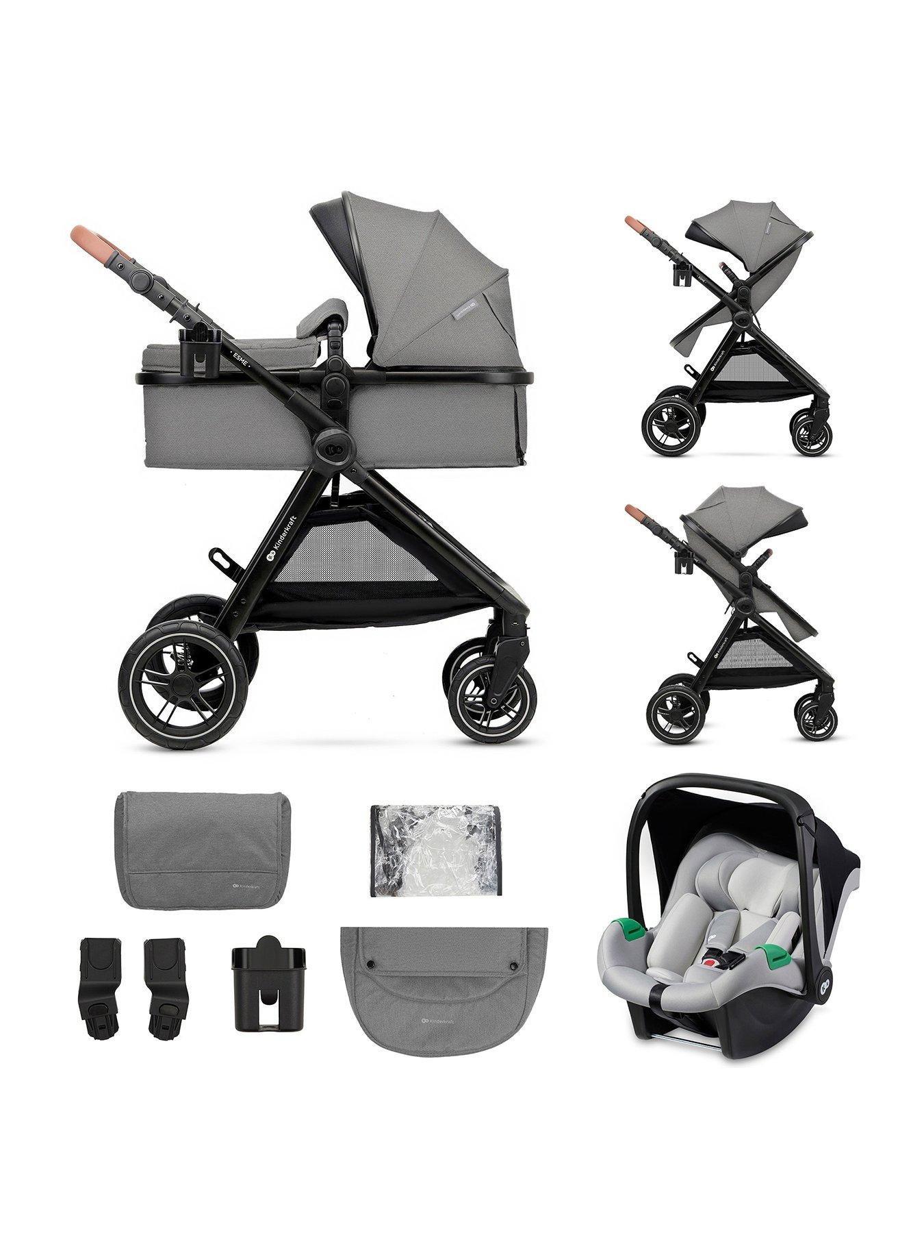 Kinderkraft ESME 3-in-1 Travel System - Grey
