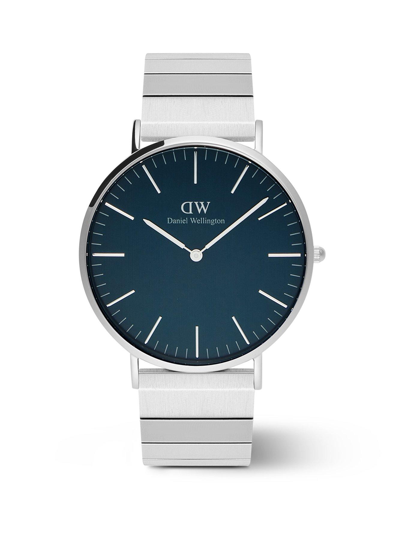 Product photograph of Daniel Wellington Classic 40 Sterling Piano S Brushed Arctic from very.co.uk