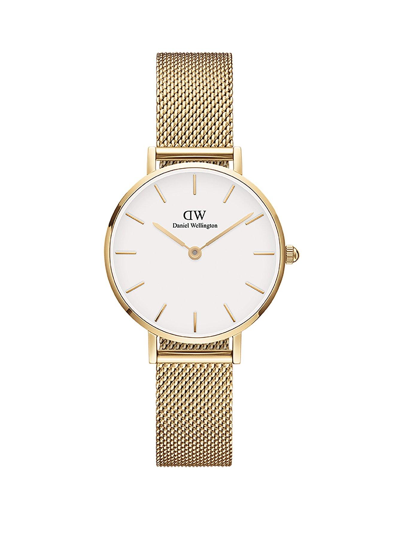 Product photograph of Daniel Wellington Classic 40 Evergold Piano G Brushed Gold from very.co.uk