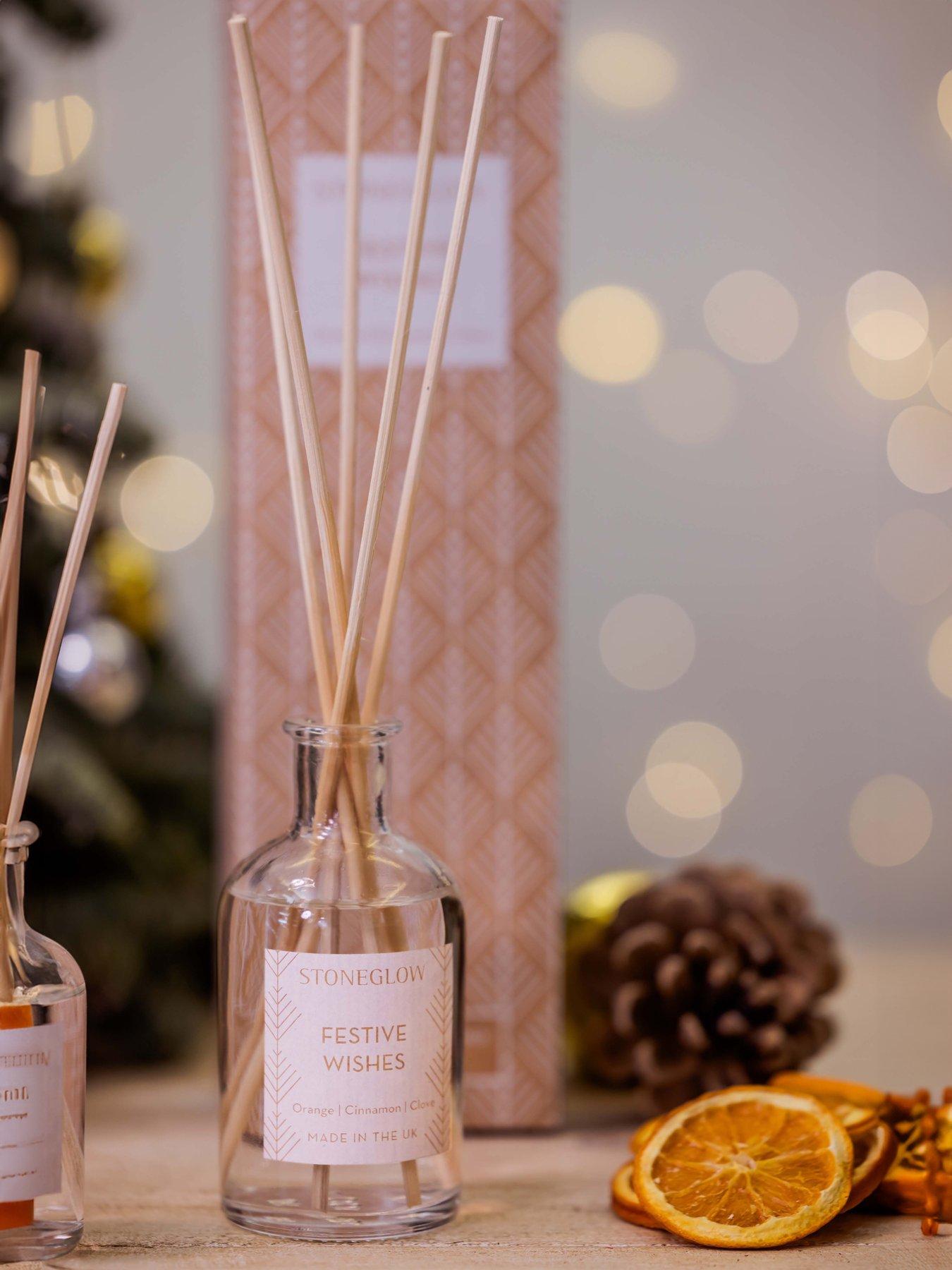 Product photograph of Stoneglow Festive Wishes Reed Diffuser 100ml from very.co.uk