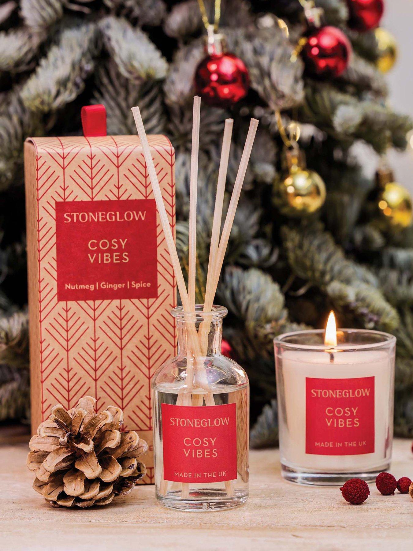 Product photograph of Stoneglow Cosy Vibes Mini Gift Set Reed Diffuser Votive from very.co.uk