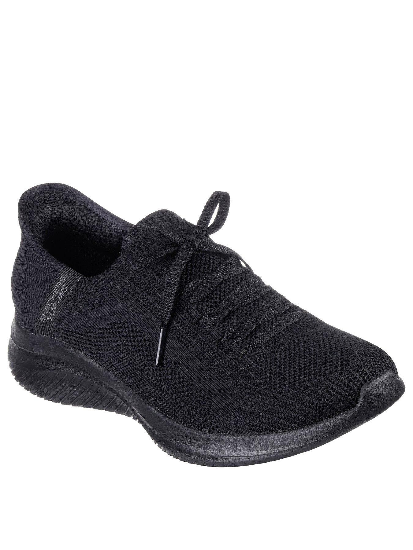 Image 2 of 5 of Skechers Wide Fit Slip-ins Ultra Flex 3 Trainer - Black