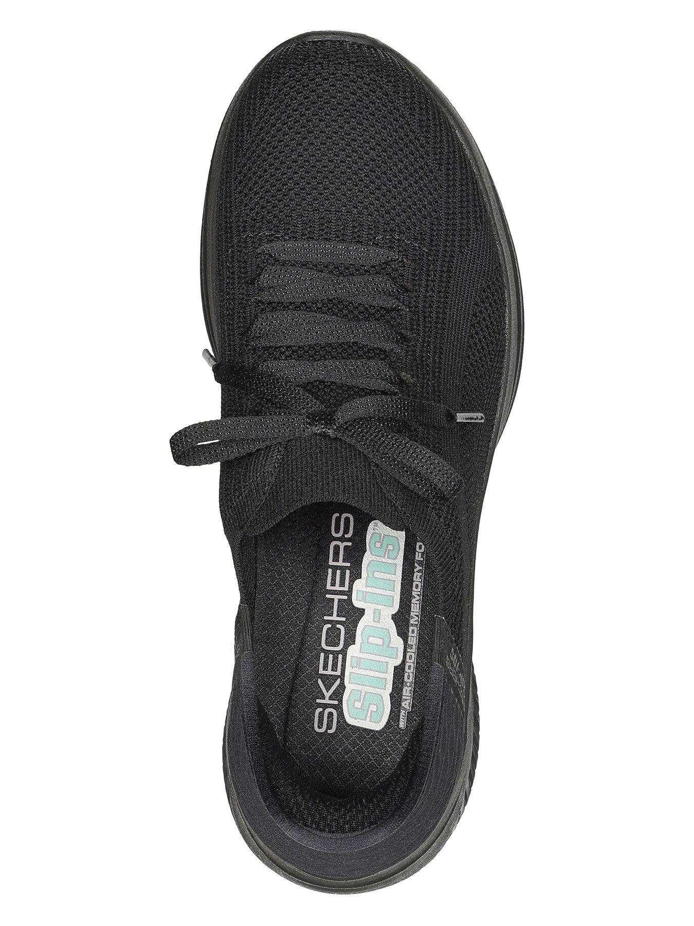 Image 3 of 5 of Skechers Wide Fit Slip-ins Ultra Flex 3 Trainer - Black