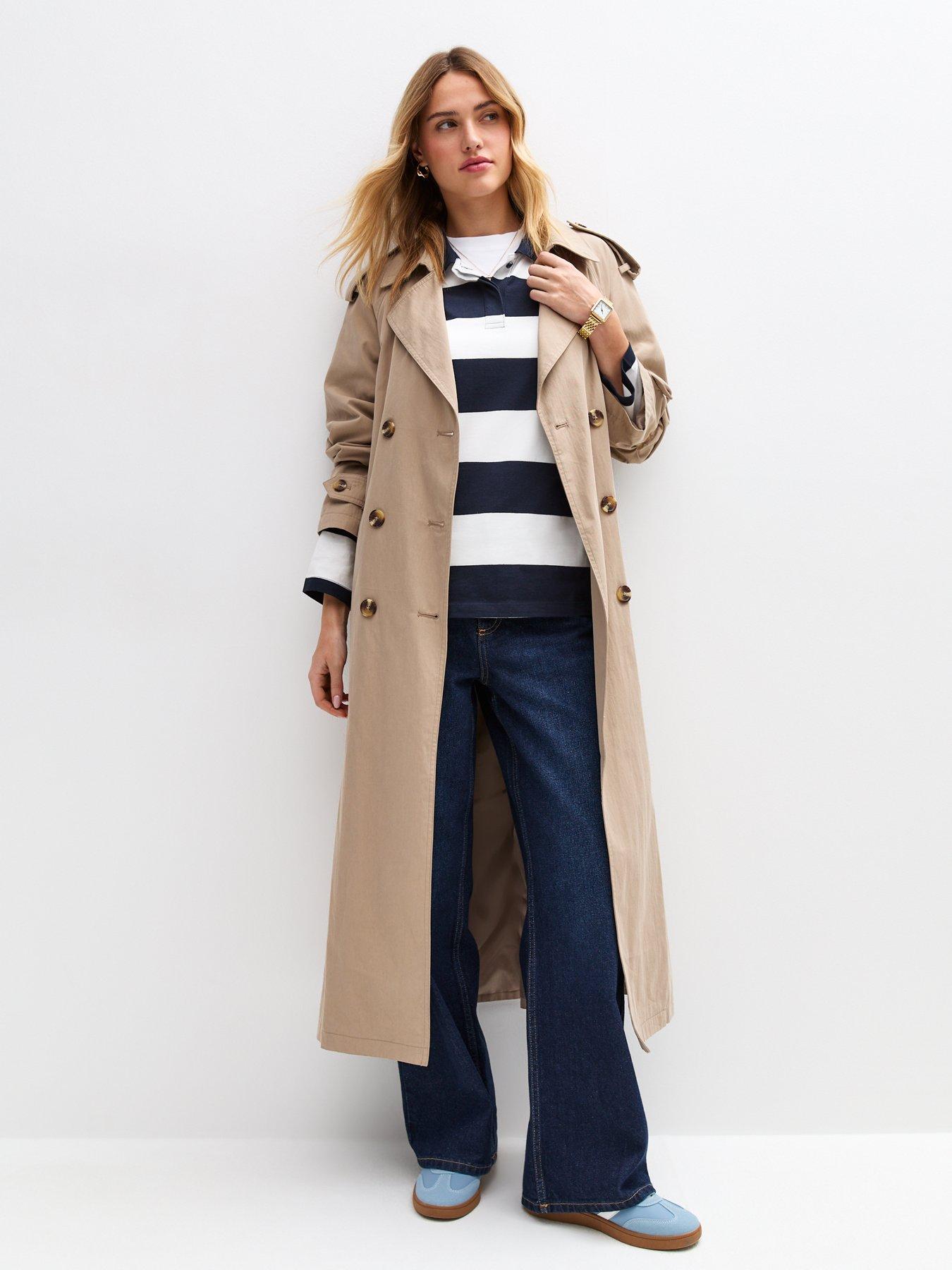 Image 4 of 6 of New Look Blue Adalae High-waist Wide Leg Jeans
