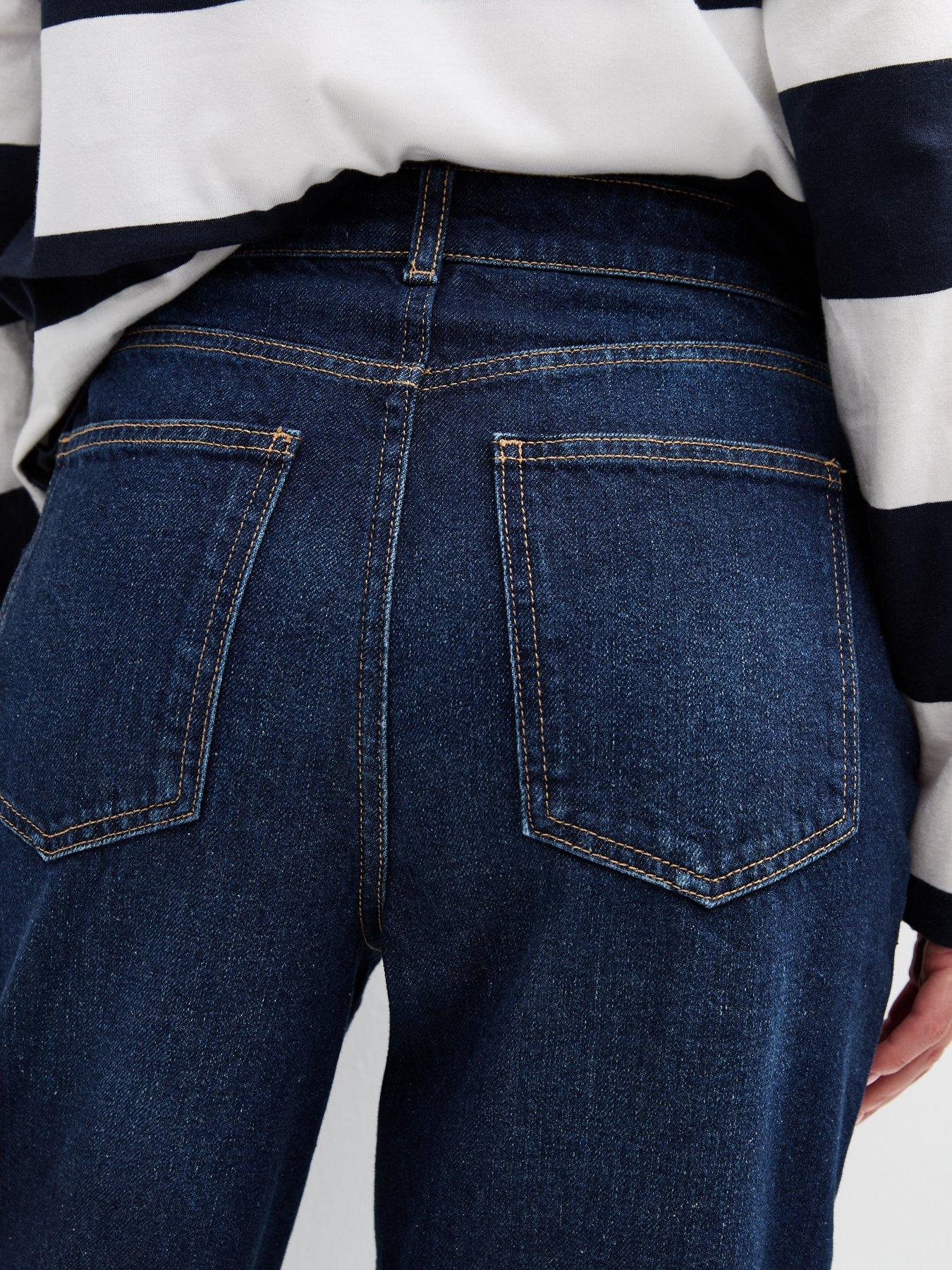 Image 6 of 6 of New Look Blue Adalae High-waist Wide Leg Jeans