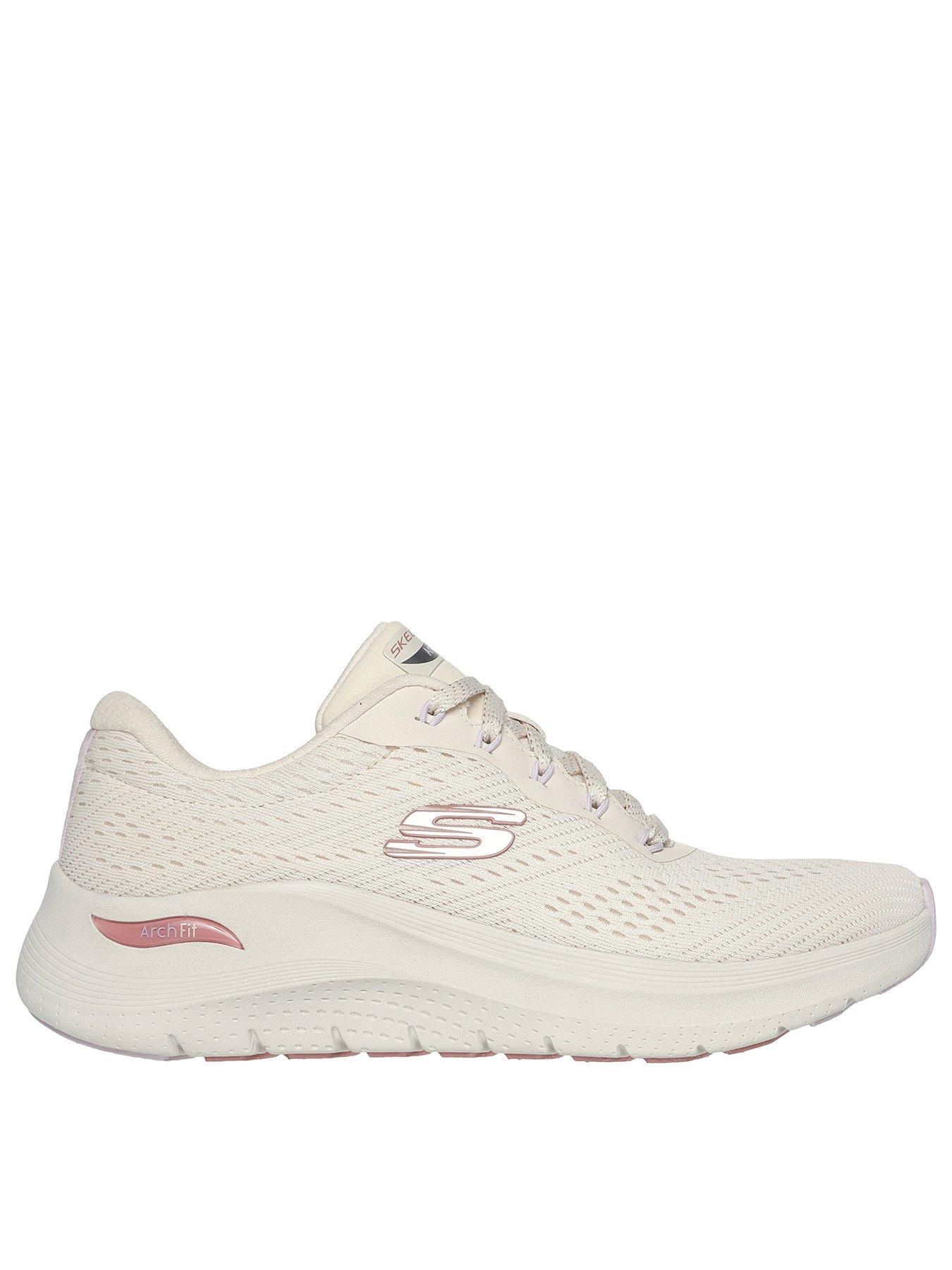 Skechers Wide Fit Arch Fit 2.0- Big League Trainer - Natural