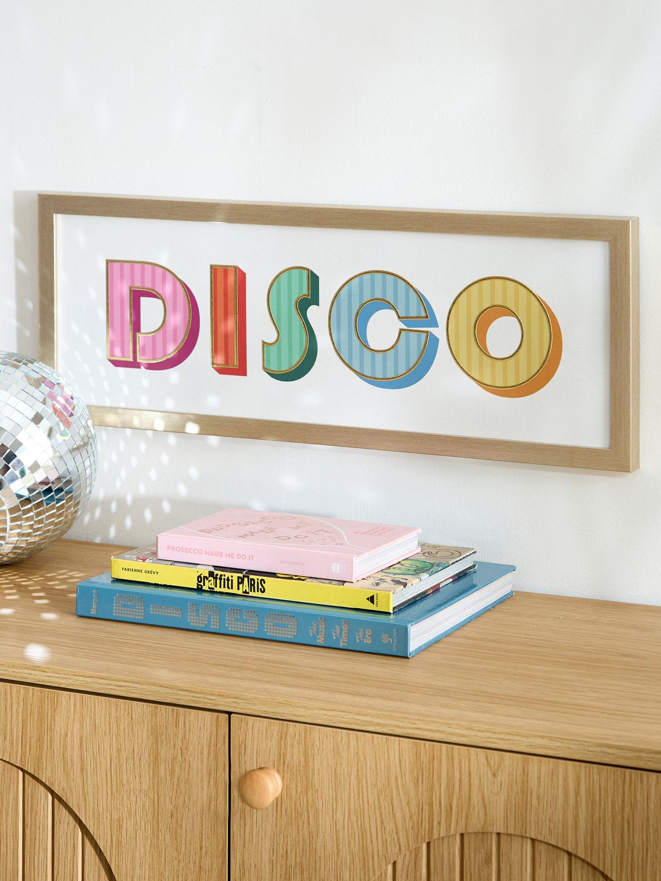 Very Home Disco Slogan Wall Art