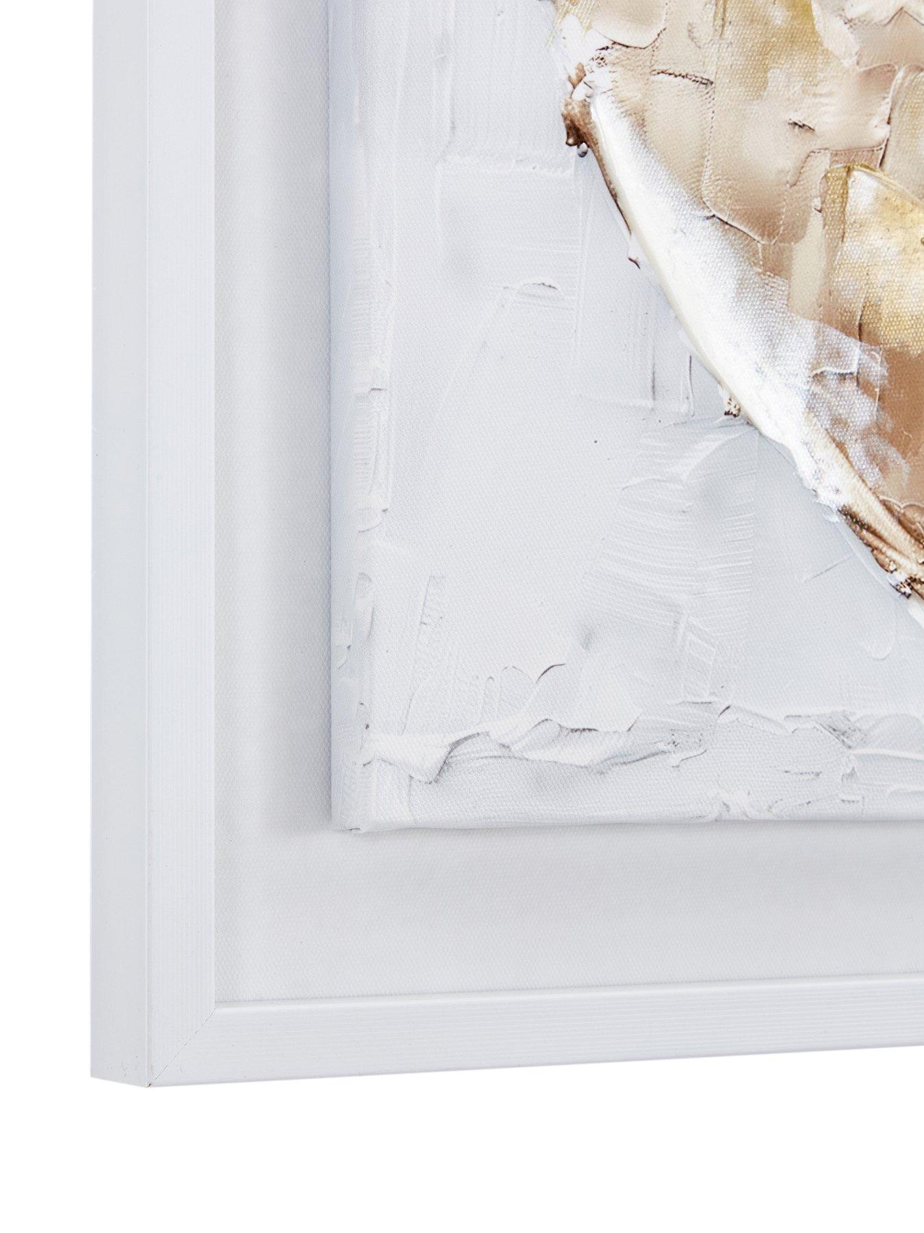 Image 4 of 6 of The Very Collection Heart Printed Canvas Wall Art
