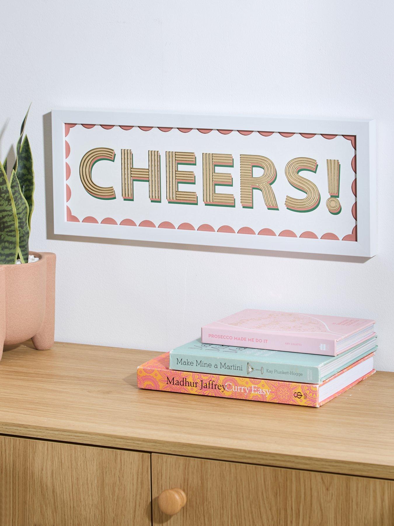 Very Home Cheers Slogan Wall Art