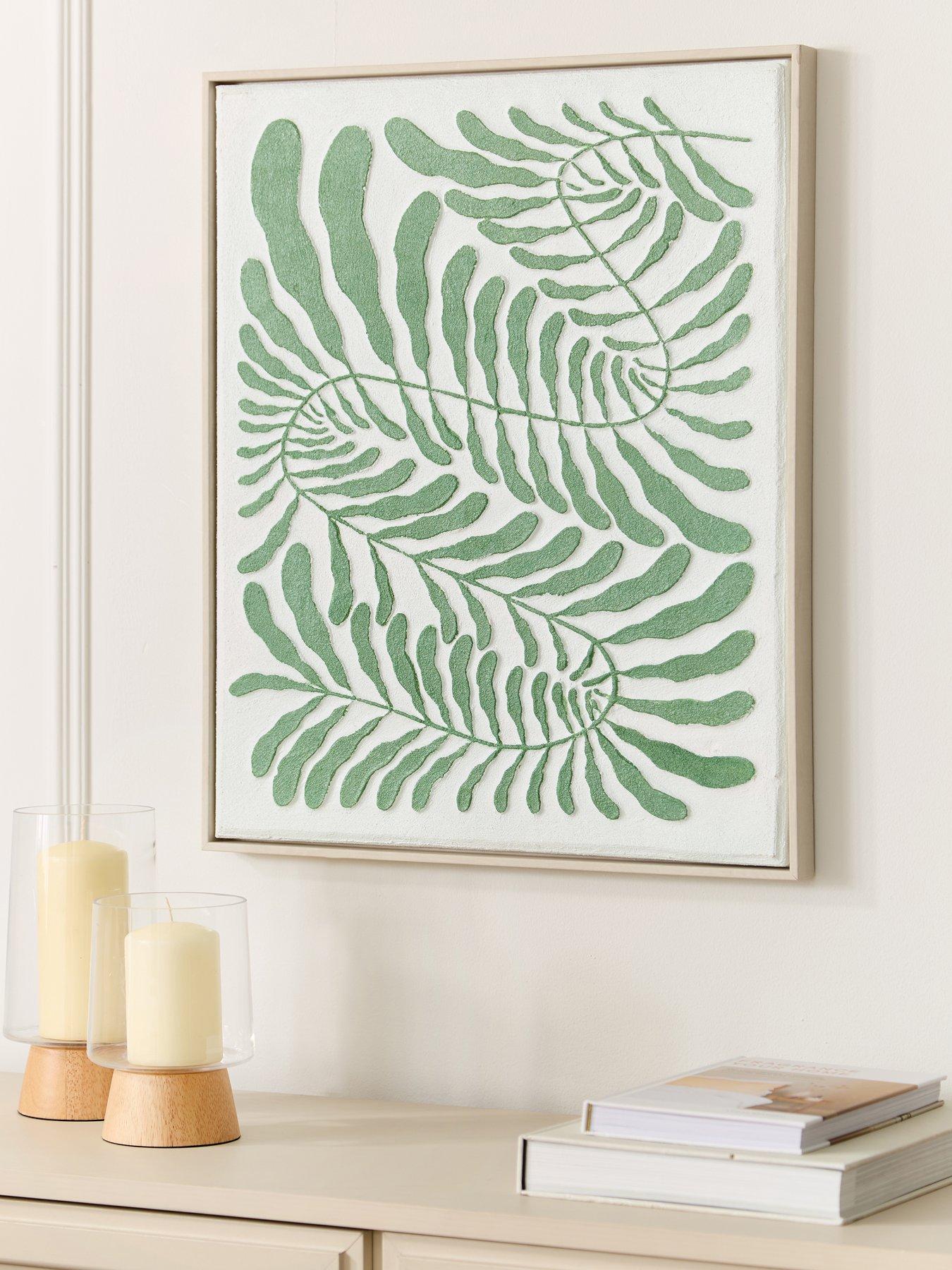 undefined Green Botanical Capped Printed Canvas Wall Art