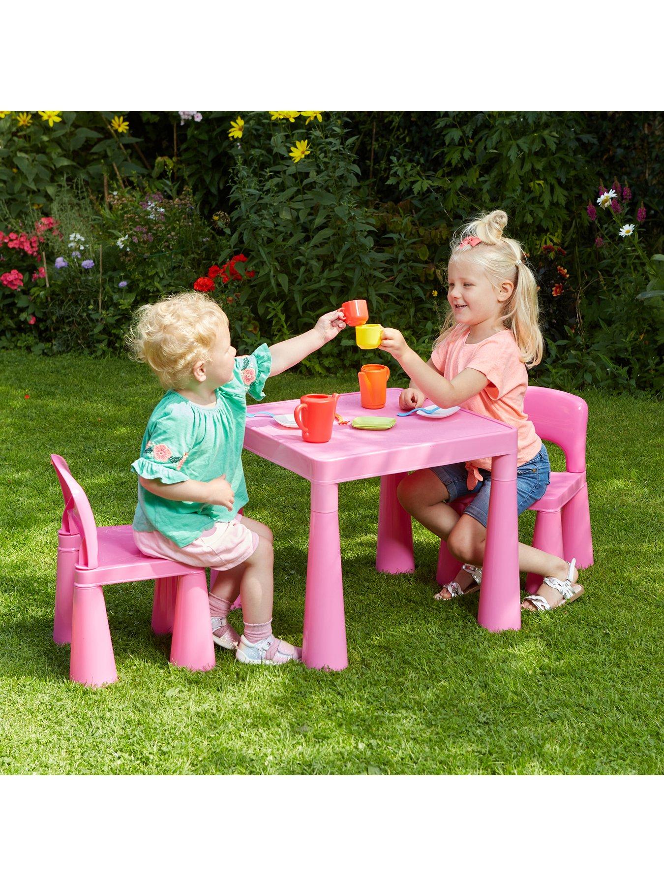 Image 5 of 7 of Liberty House Kids Pink Plastic Table And 2 Chair Set