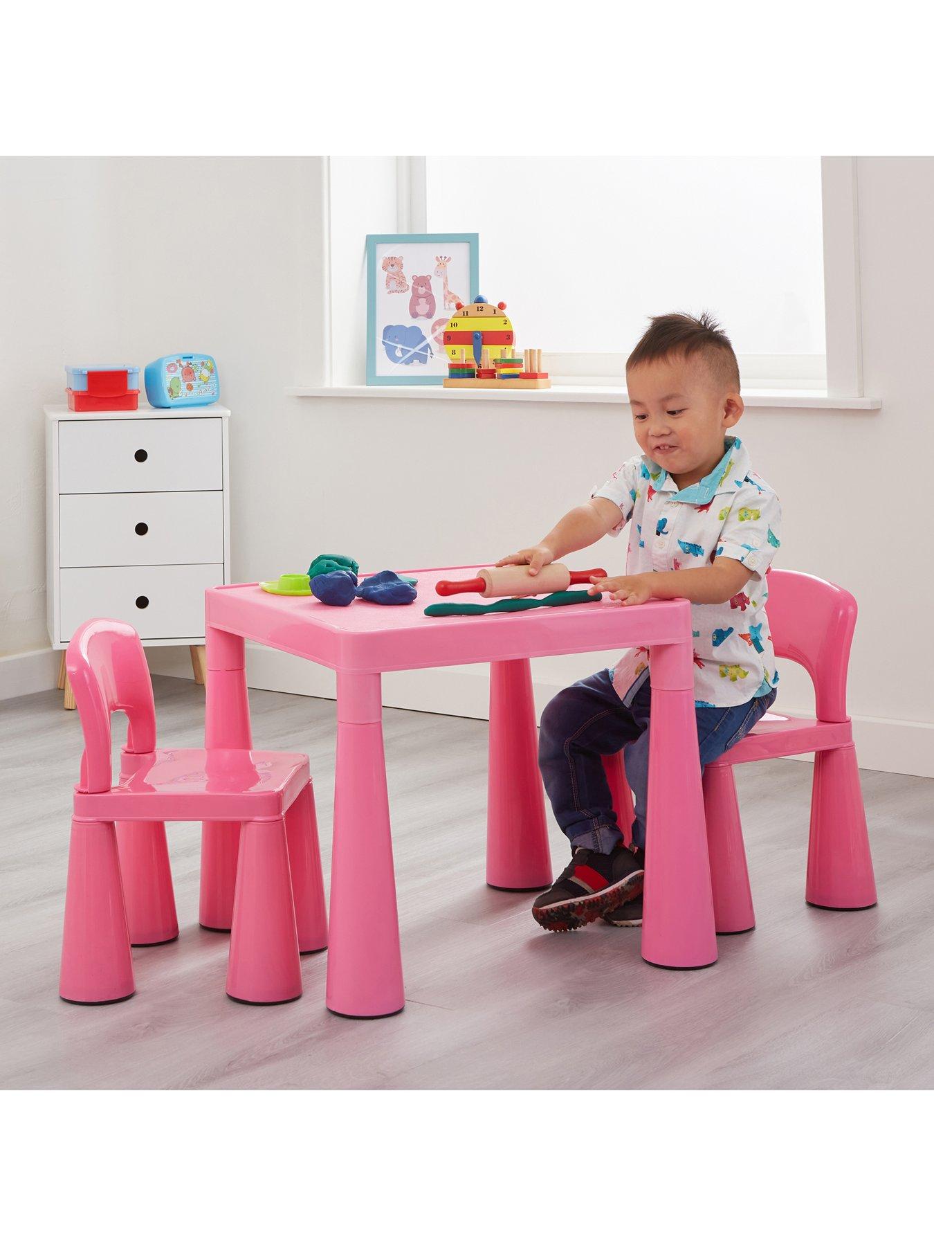 Image 6 of 7 of Liberty House Kids Pink Plastic Table And 2 Chair Set