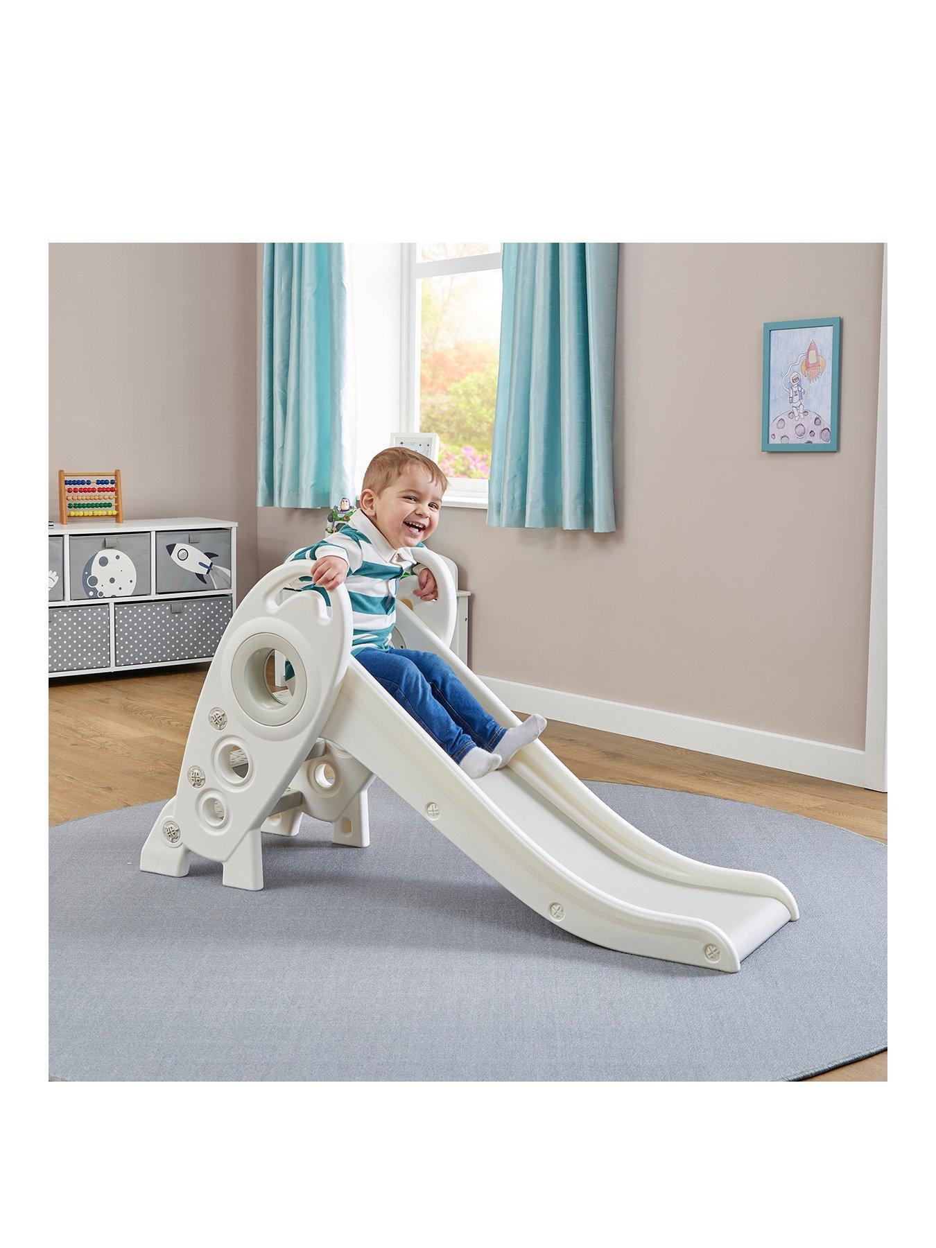 Liberty House Folding Kids Rocket Slide - White and Grey