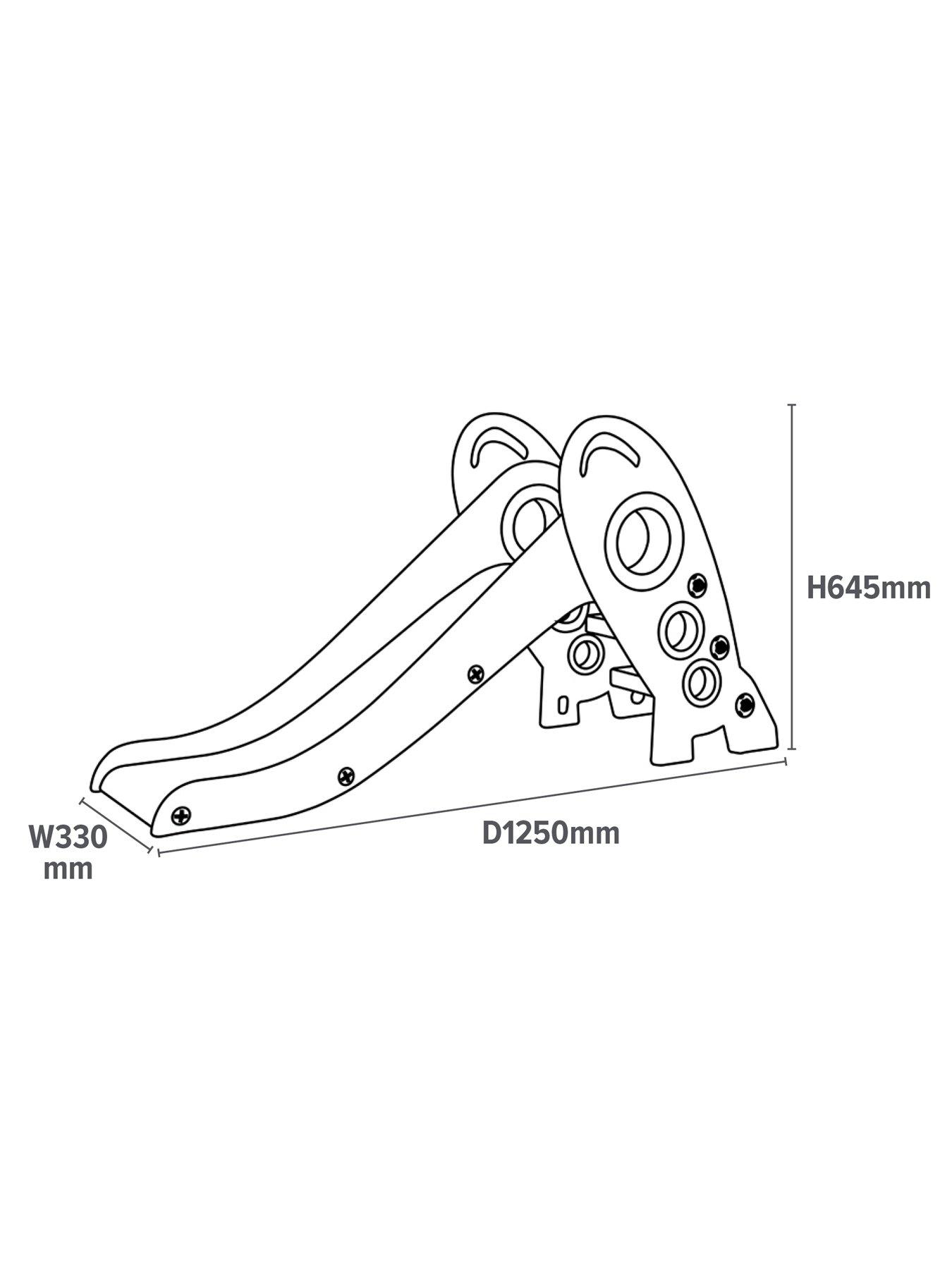 Image 7 of 7 of Liberty House Folding Kids Rocket Slide - White and Grey