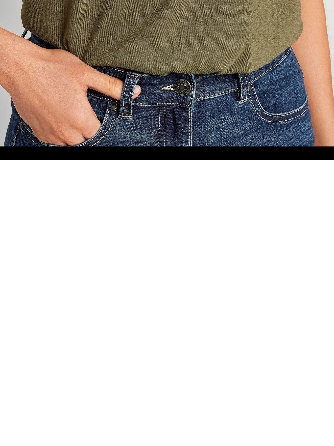 Long Tall Sally Tall Mid Wash Cigarette Jean 34