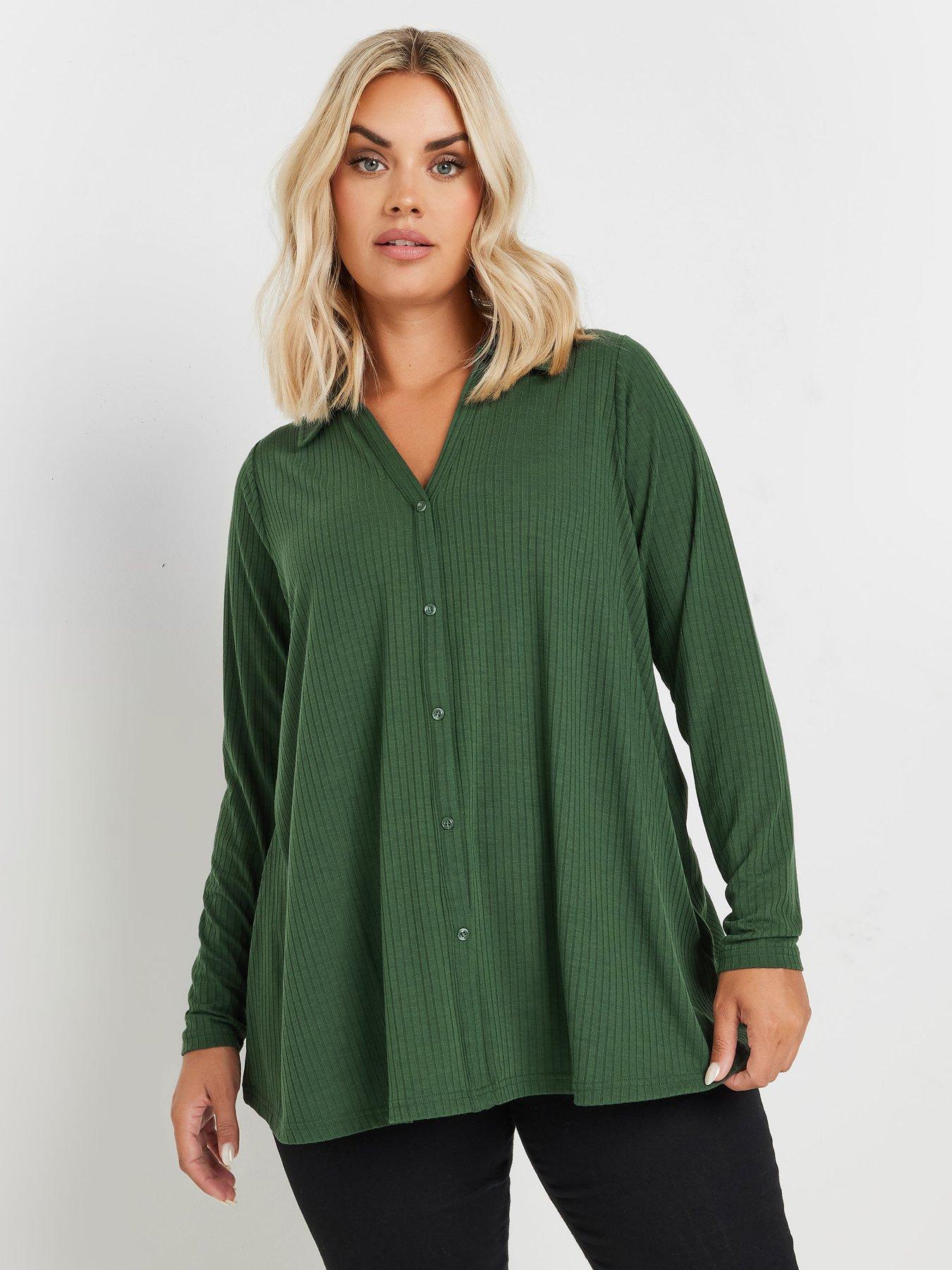 Tops Plus Size Green Women Very