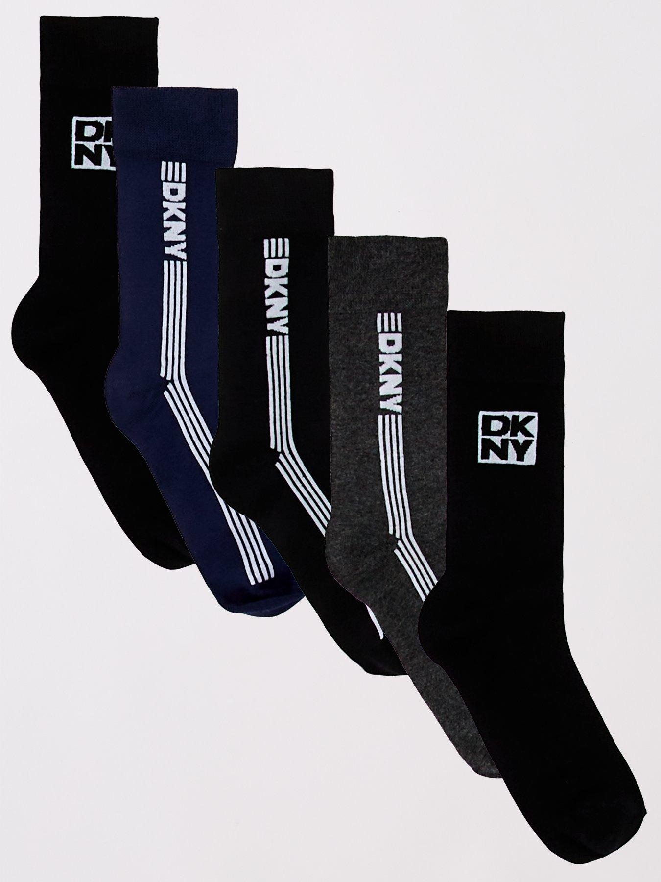 Image 1 of 3 of DKNY Gem 5 Pack Crew Socks - Multi